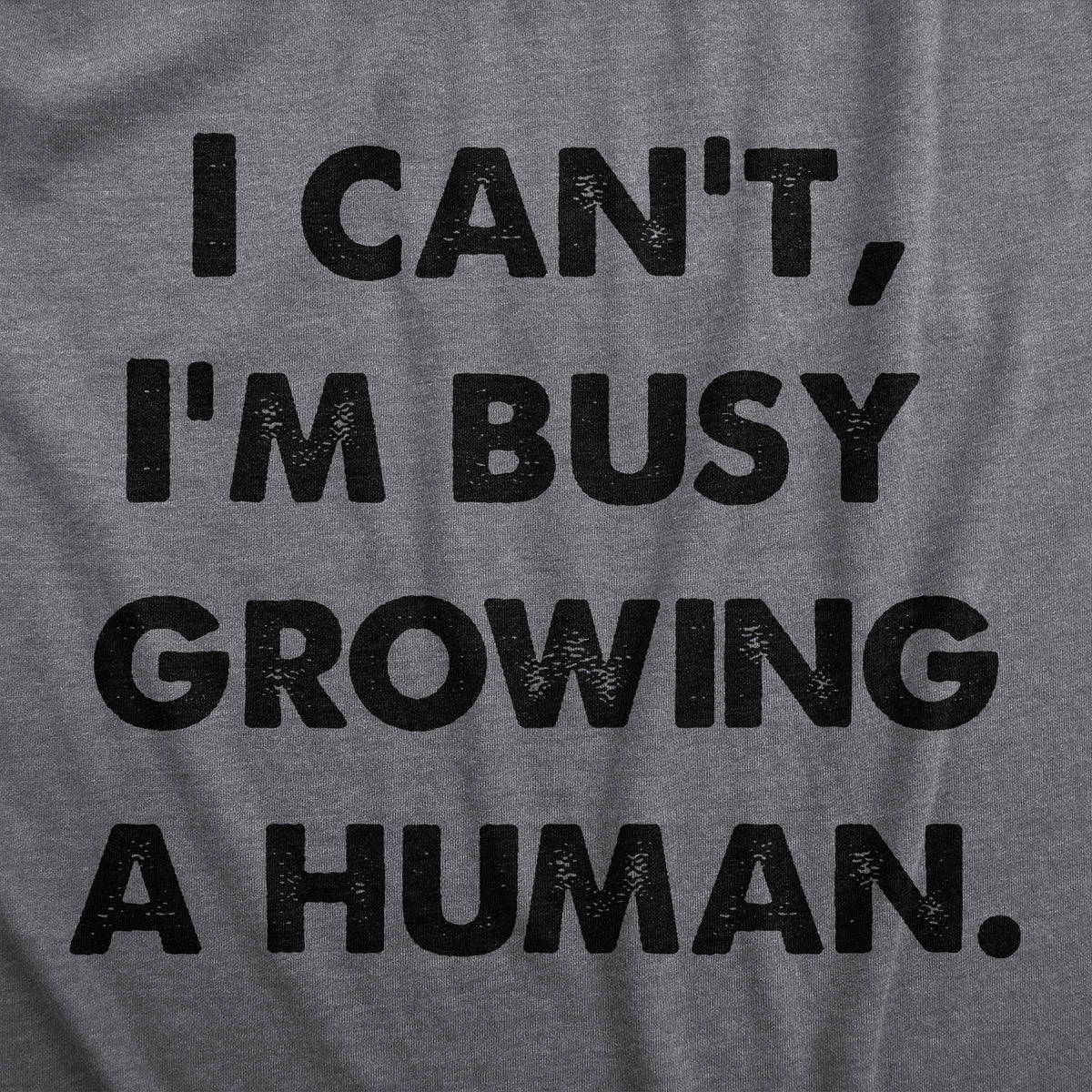 I Cant Im Busy Growing A Human Maternity T Shirt