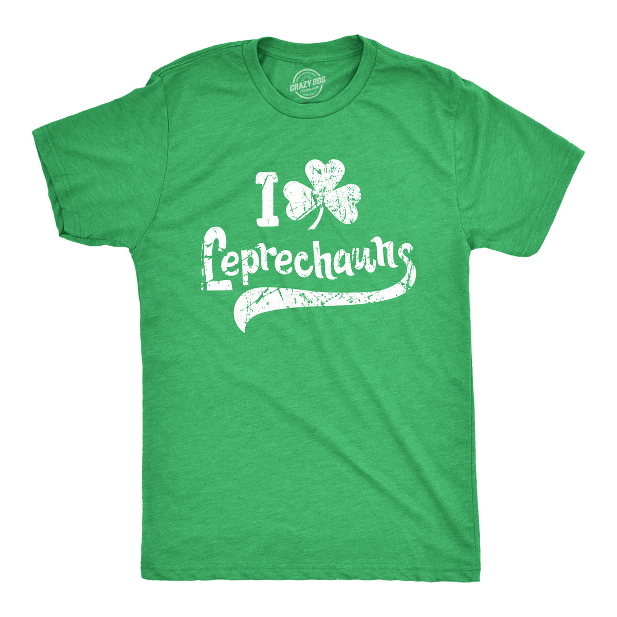 Funny Heather Green - Clover Leprechauns I Clover Leprechauns Mens T Shirt Nerdy Saint Patrick&#39;s Day Tee