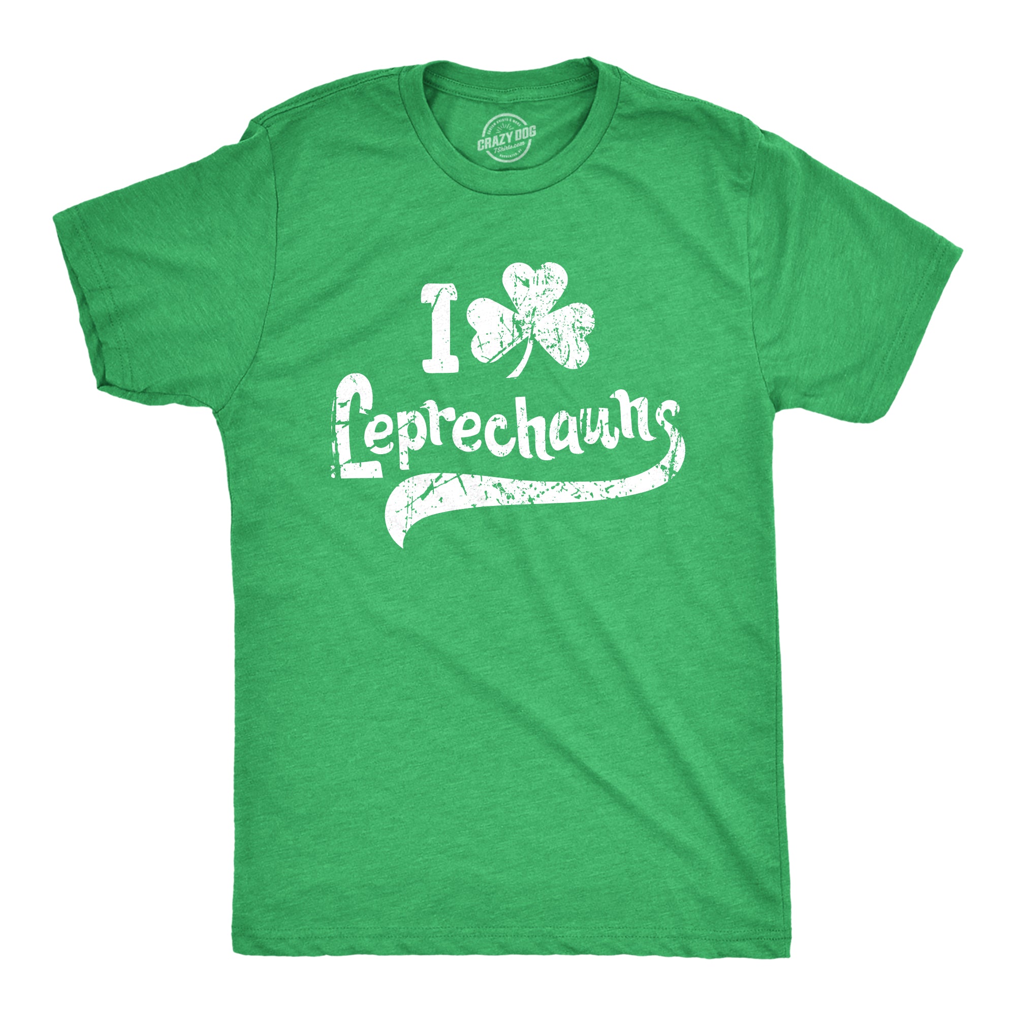 Funny Heather Green - Clover Leprechauns I Clover Leprechauns Mens T Shirt Nerdy Saint Patrick's Day Tee