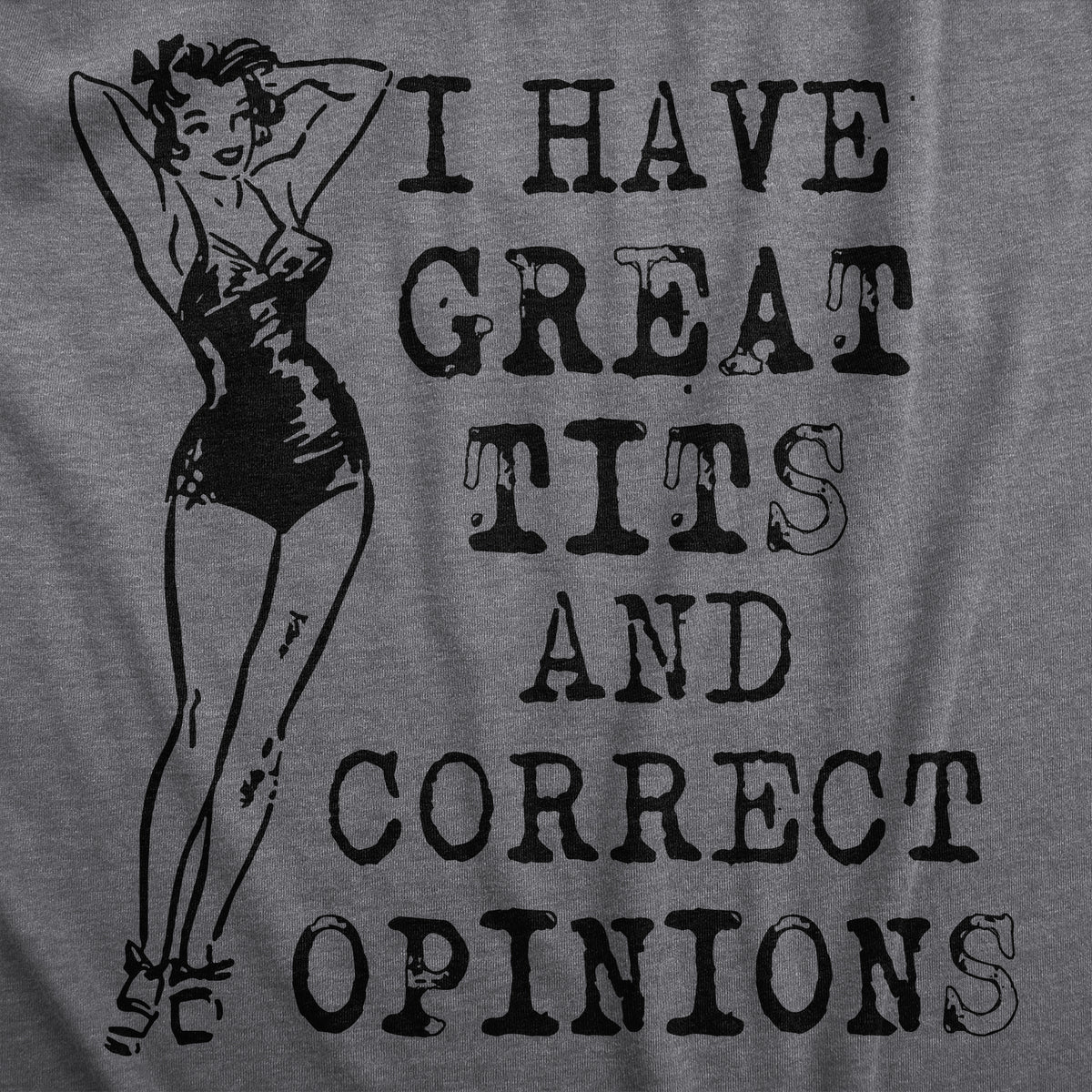 I Have Great Tits And Correct Opinions Women&#39;s Tshirt