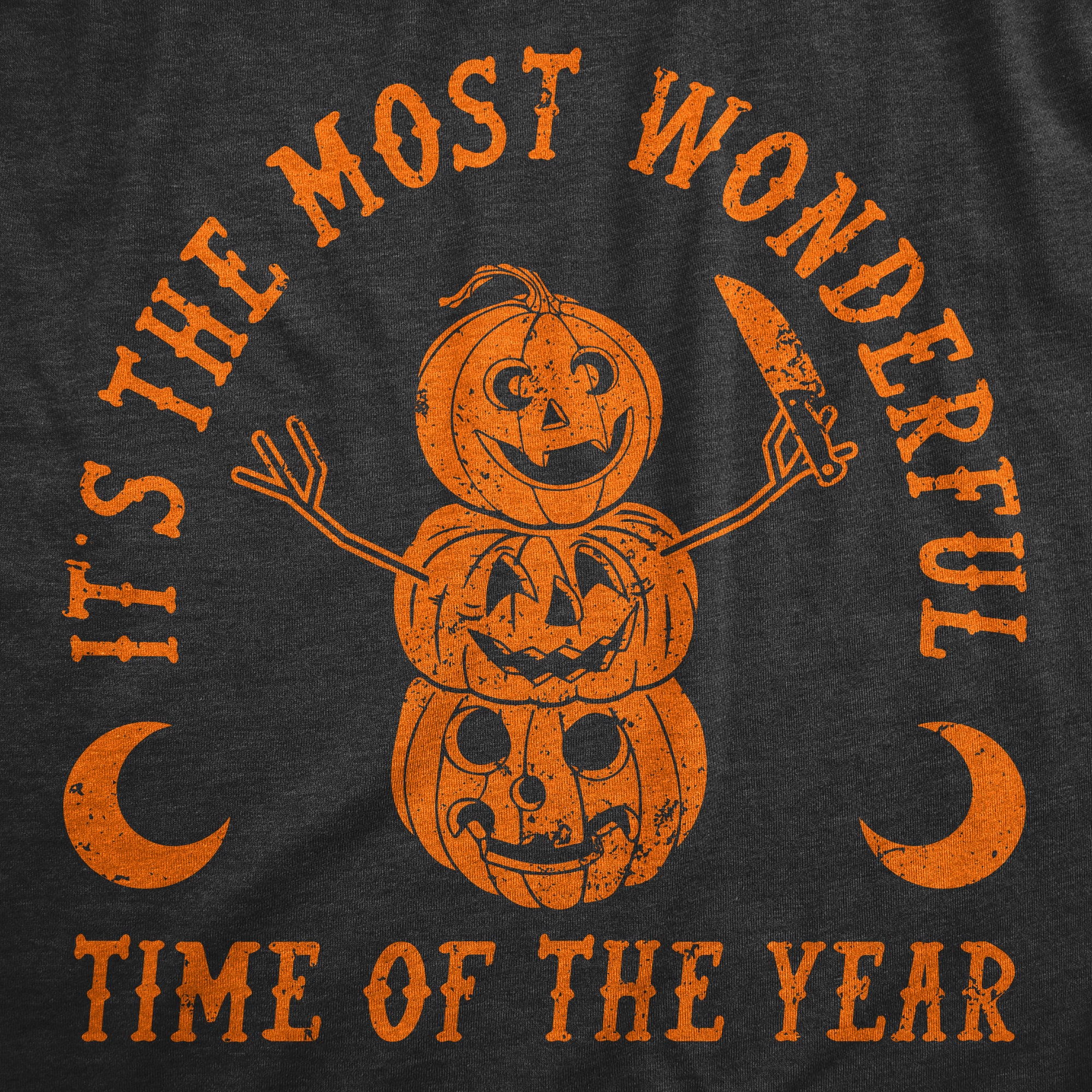 Funny Heather Black - YEAR Its The Most Wonderful Time Of The Year Mens T Shirt Nerdy Halloween Tee