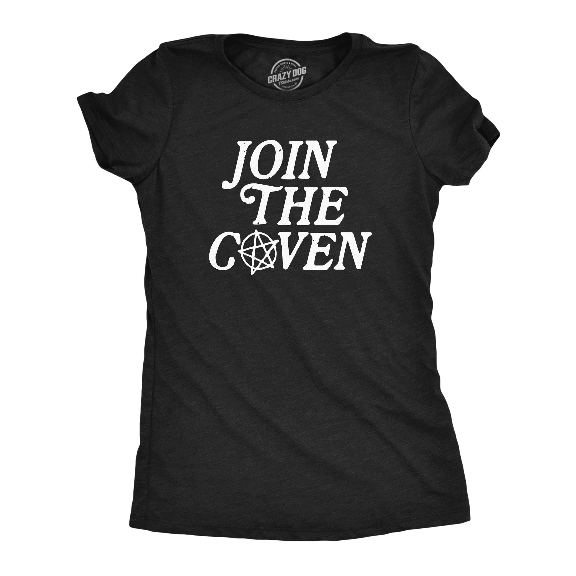 Funny Heather Black - COVEN Join The Coven Womens T Shirt Nerdy Halloween Tee