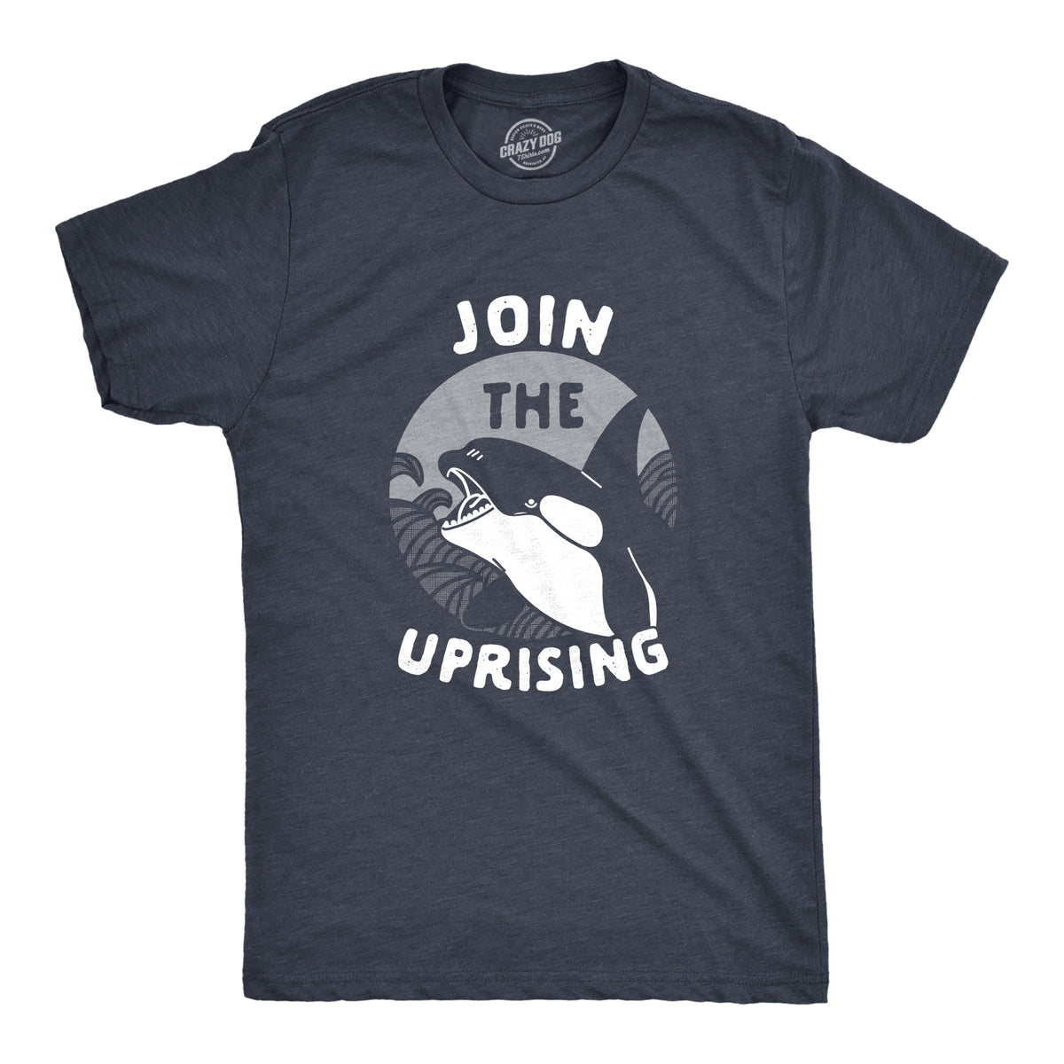 Funny Heather Navy - UPRISING Join The Uprising Mens T Shirt Nerdy Animal sarcastic Tee