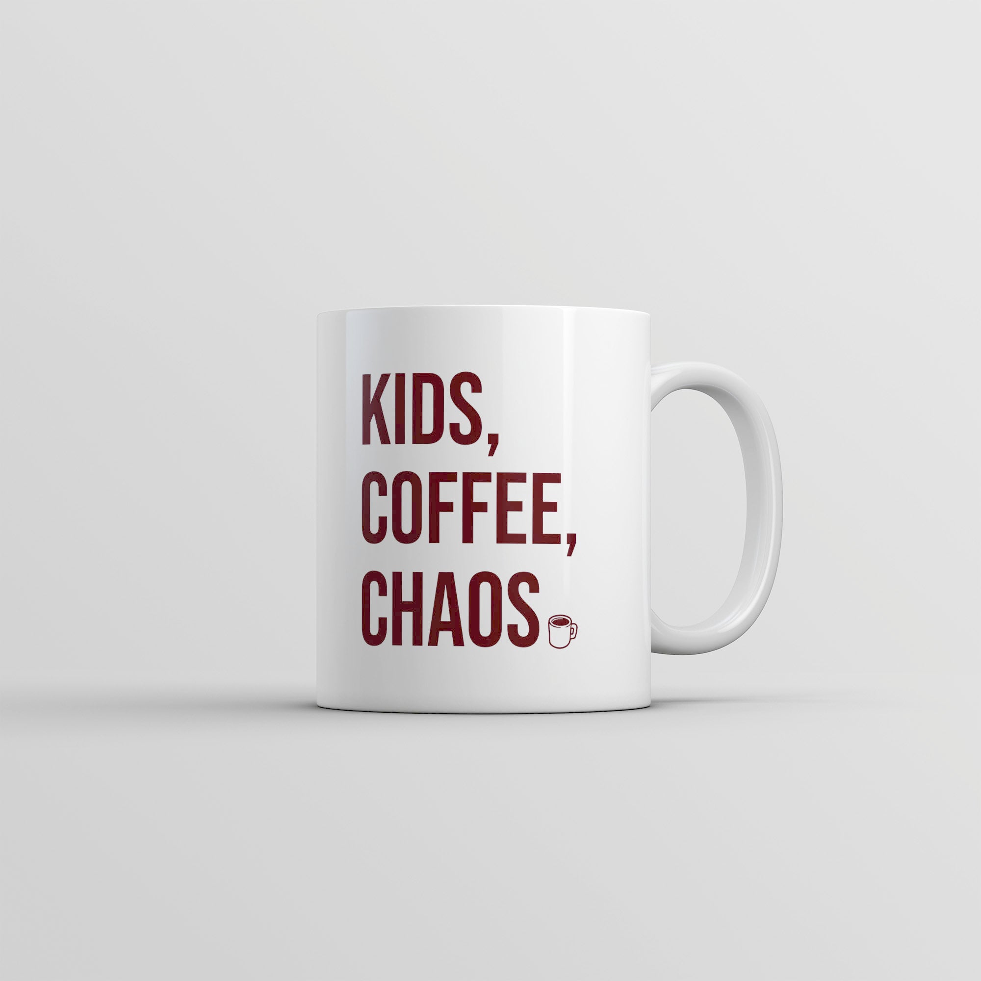 Funny White Kids Coffee Chaos Coffee Mug Nerdy Coffee Tee