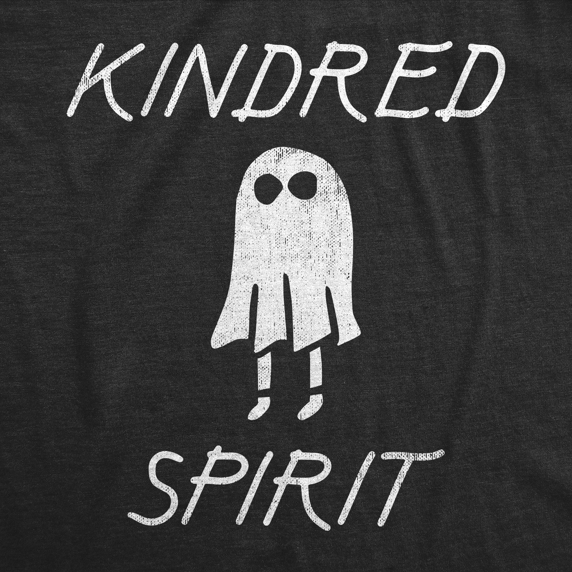 Funny Heather Black - KINDRED Kindred Spirit Womens T Shirt Nerdy Halloween Sarcastic Tee