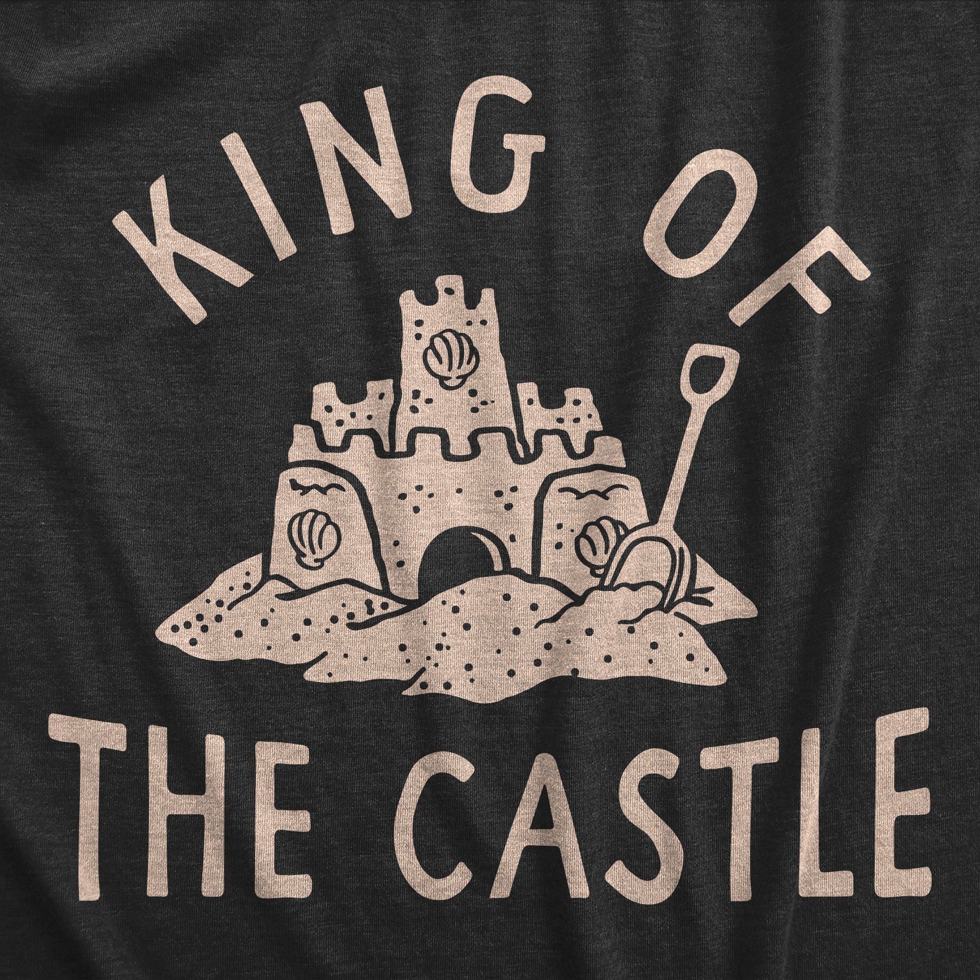 Funny Heather Black - CASTLE King Of The Castle Onesie Nerdy Sarcastic Tee