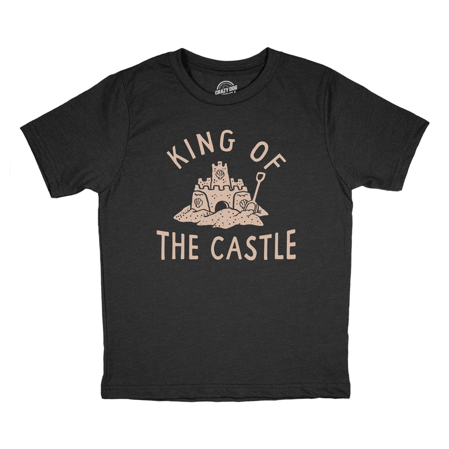 Funny Heather Black - CASTLE King Of The Castle Youth T Shirt Nerdy Sarcastic Tee