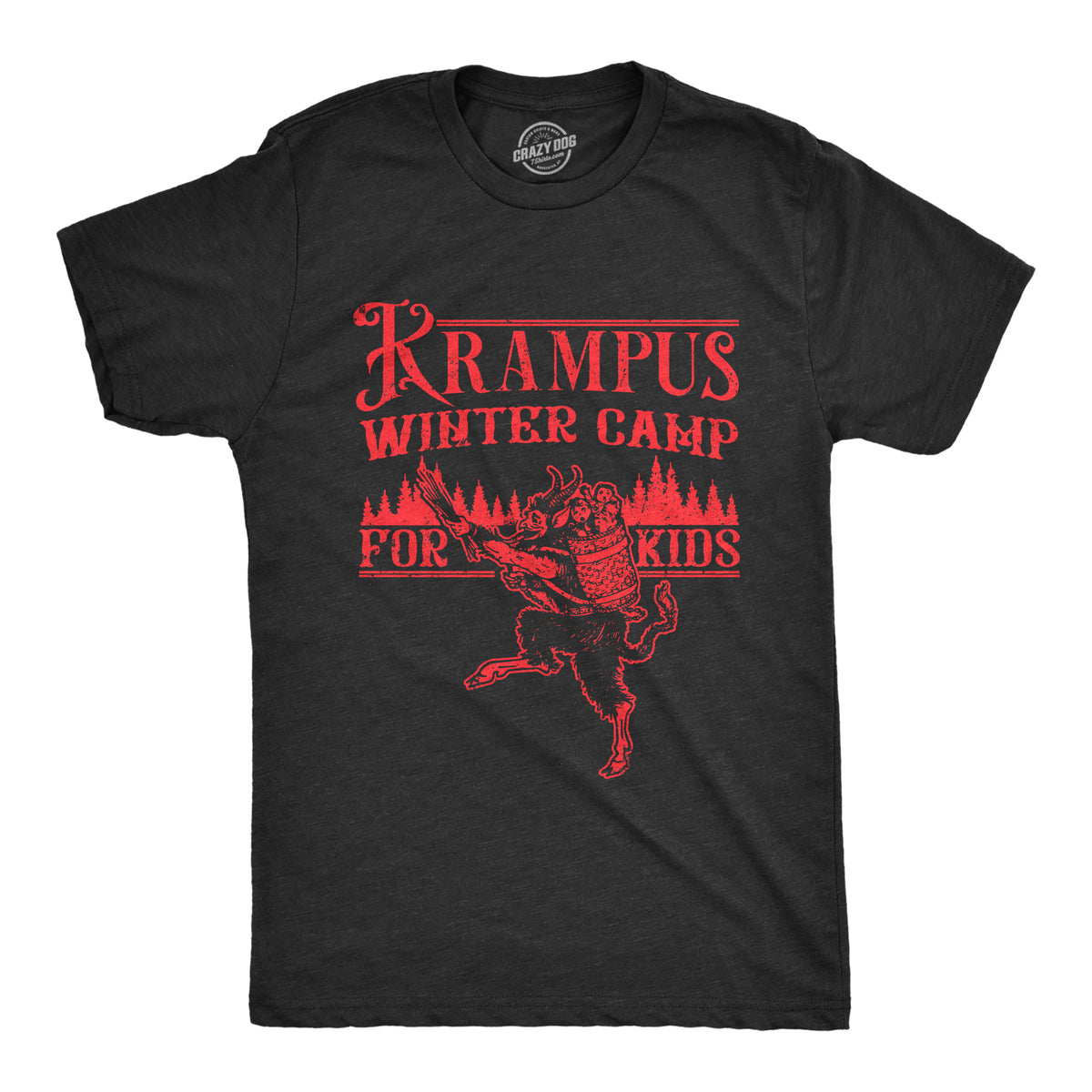 Funny Heather Black - KRAMPUS Krampus Winter Camp For Kids Mens T Shirt Nerdy Christmas Sarcastic Tee