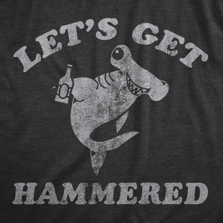 Lets Get Hammered Shark Men's T Shirt