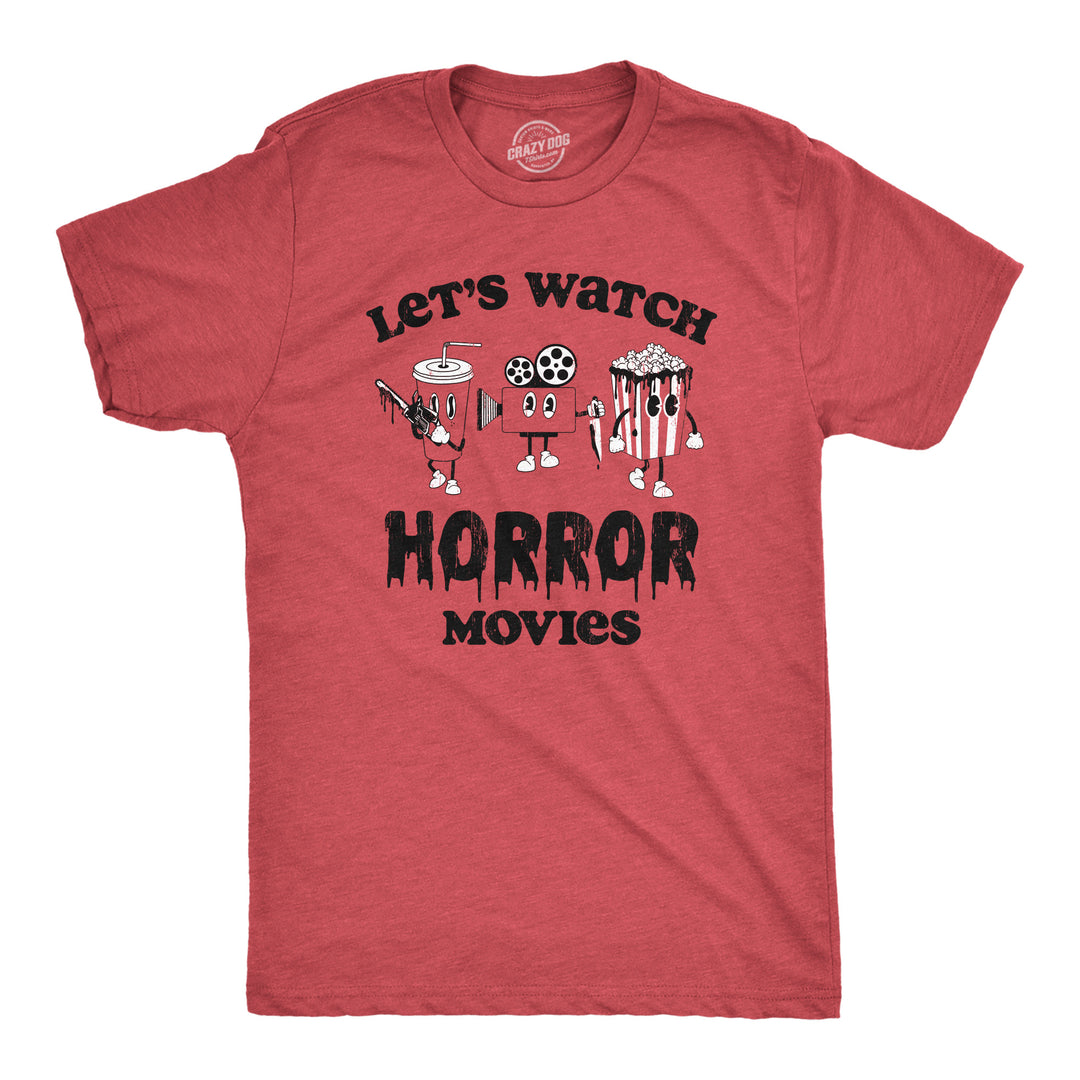 Funny Heather Red - HORROR Lets Watch Horror Movies Mens T Shirt Nerdy TV & Movies Tee