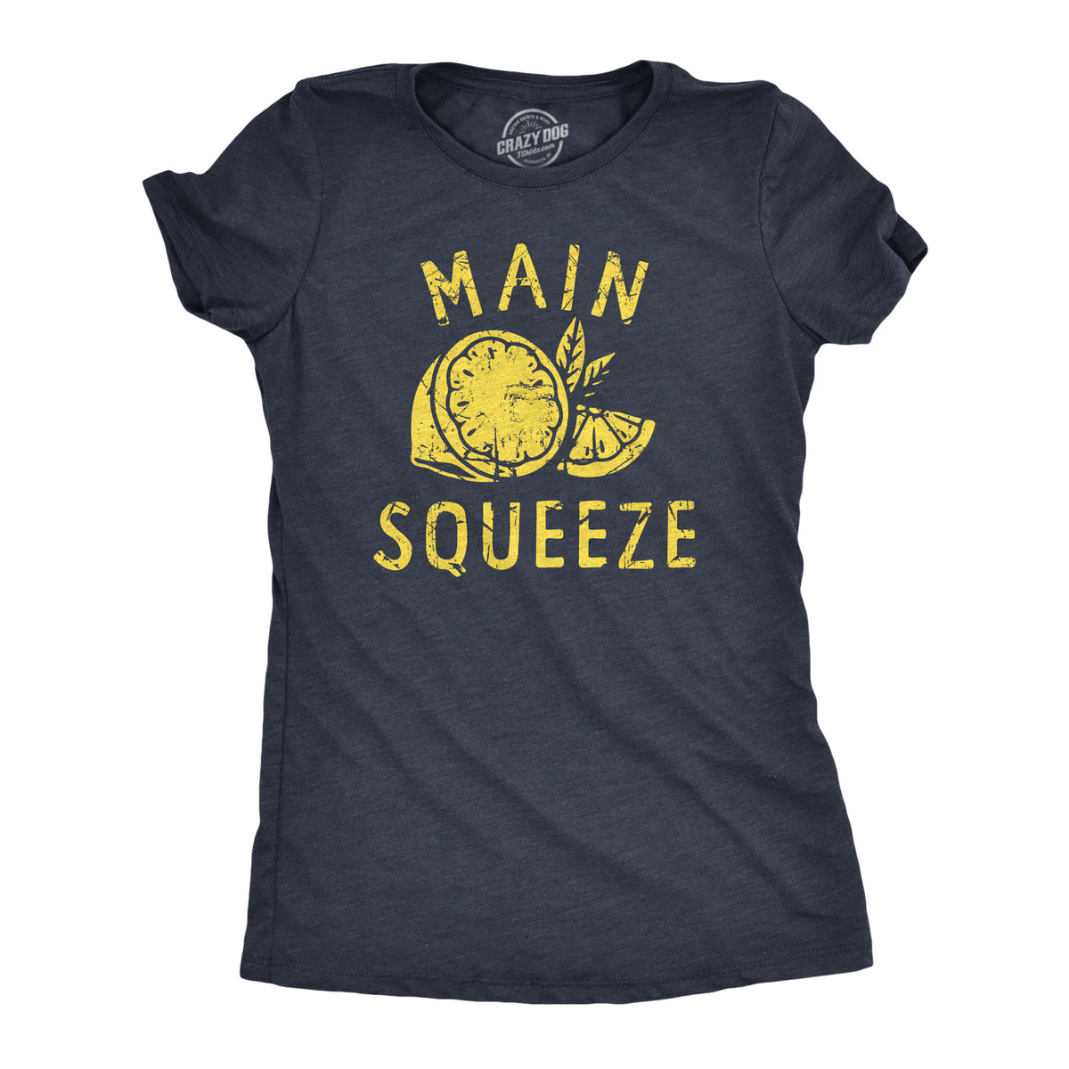 Funny Heather Navy - SQUEEZE Main Squeeze Womens T Shirt Nerdy Sarcastic Tee