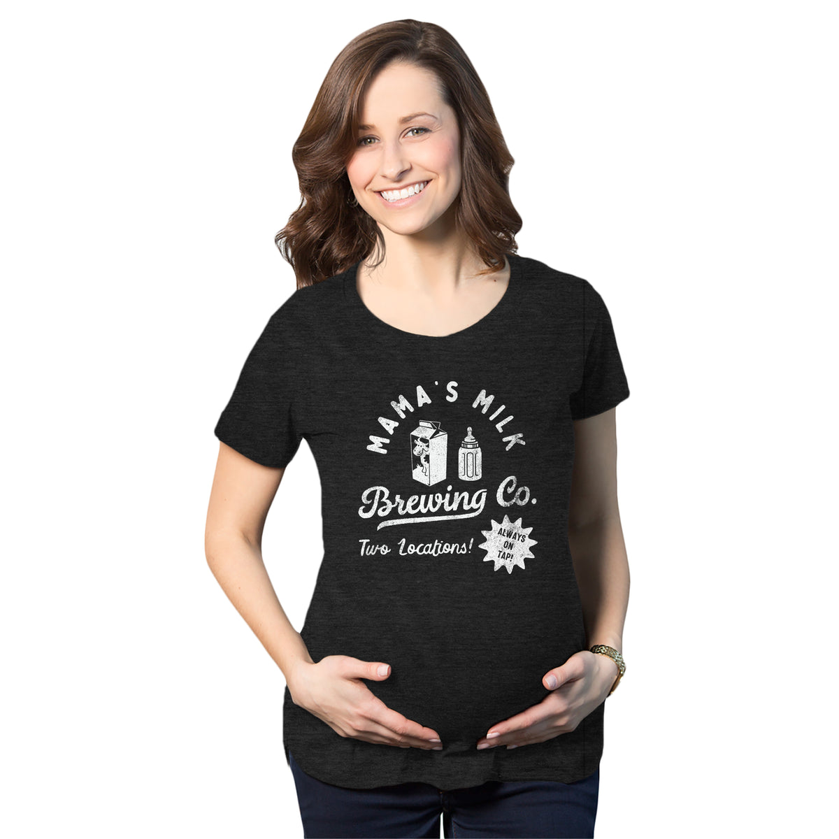 Mamas Milk Brewing Co Maternity T Shirt