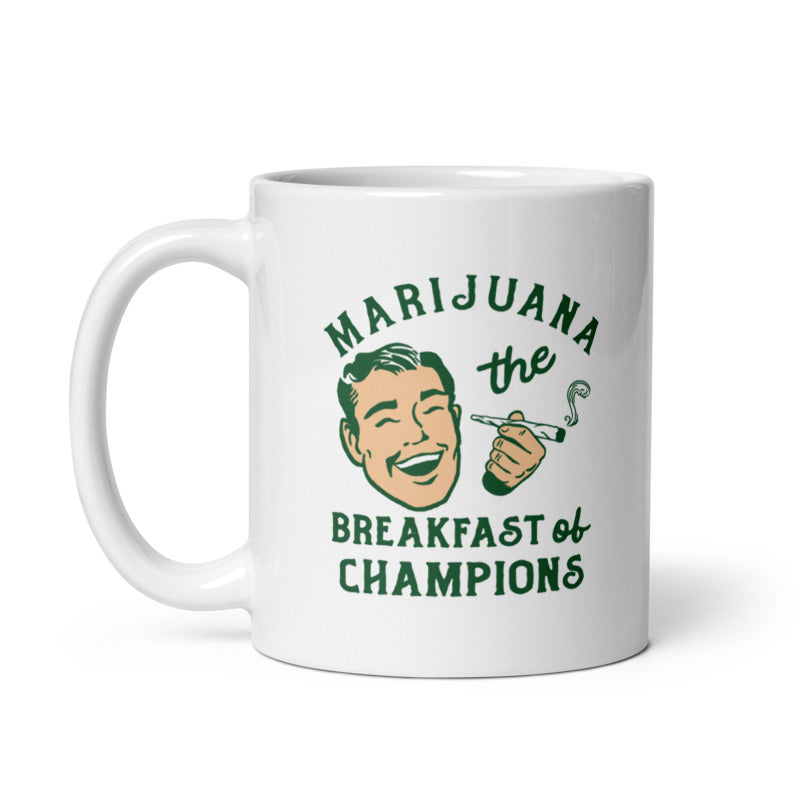 Funny White Marijuana The Breakfast Of Champions Coffee Mug Nerdy 420 Tee
