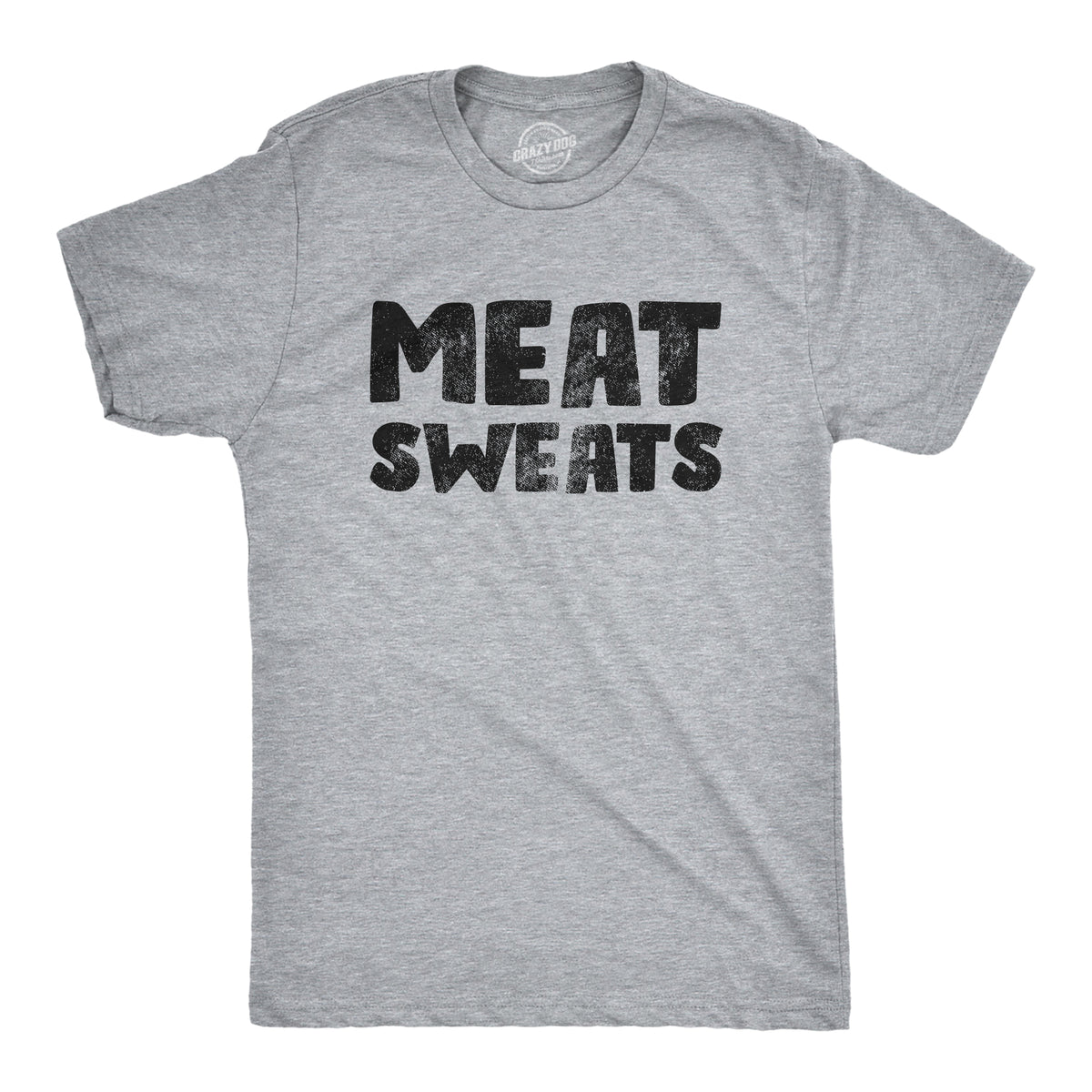 Funny Light Heather Grey - MEATSWEATS Meat Sweats Mens T Shirt Nerdy Food sarcastic Tee