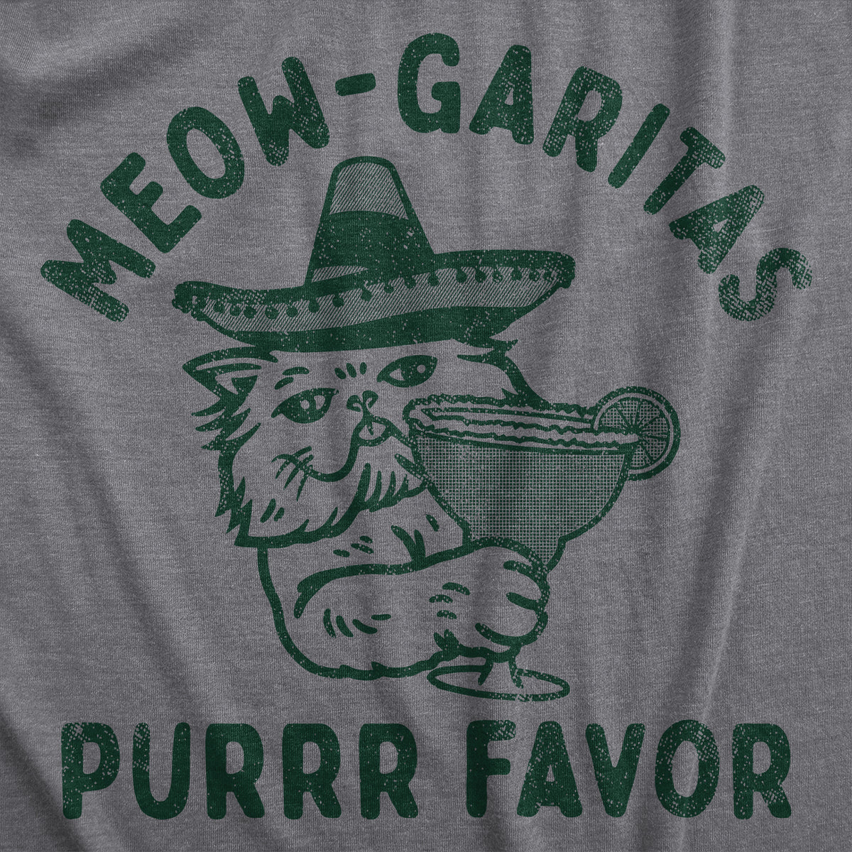 Meow Garitas Purrr Favor Men&#39;s Tshirt