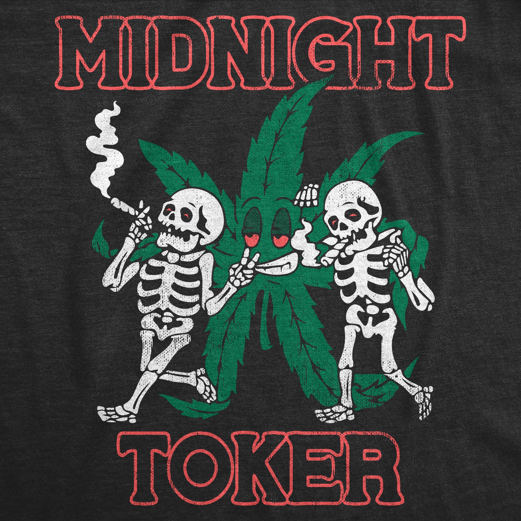 Funny Heather Black - TOKER Midnight Toker Mens T Shirt Nerdy 420 Tee