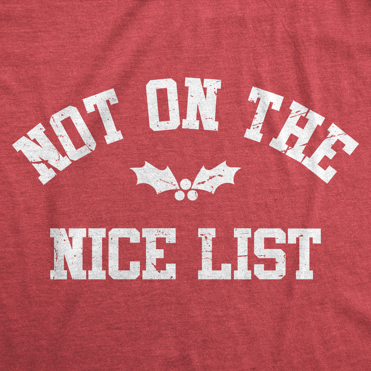 Not On The Nice List Women&#39;s T Shirt