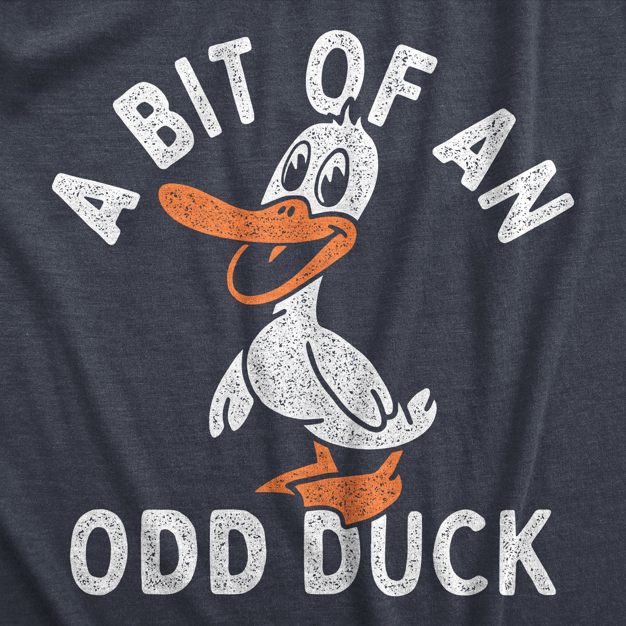 Funny Heather Navy - DUCK Odd Duck Womens T Shirt Nerdy Sarcastic animal Tee