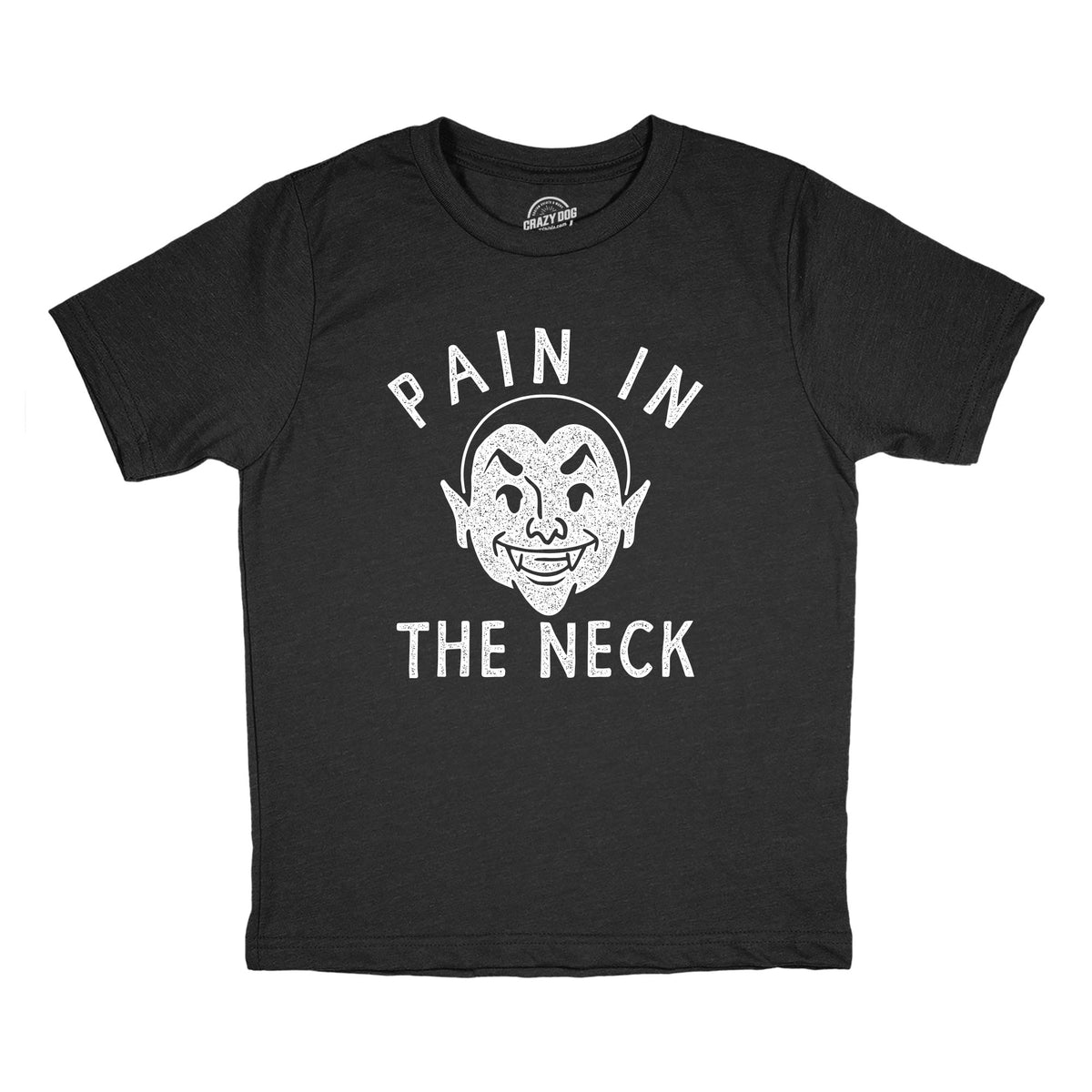 Funny Heather Black - NECK Pain In The Neck Youth T Shirt Nerdy Sarcastic Tee