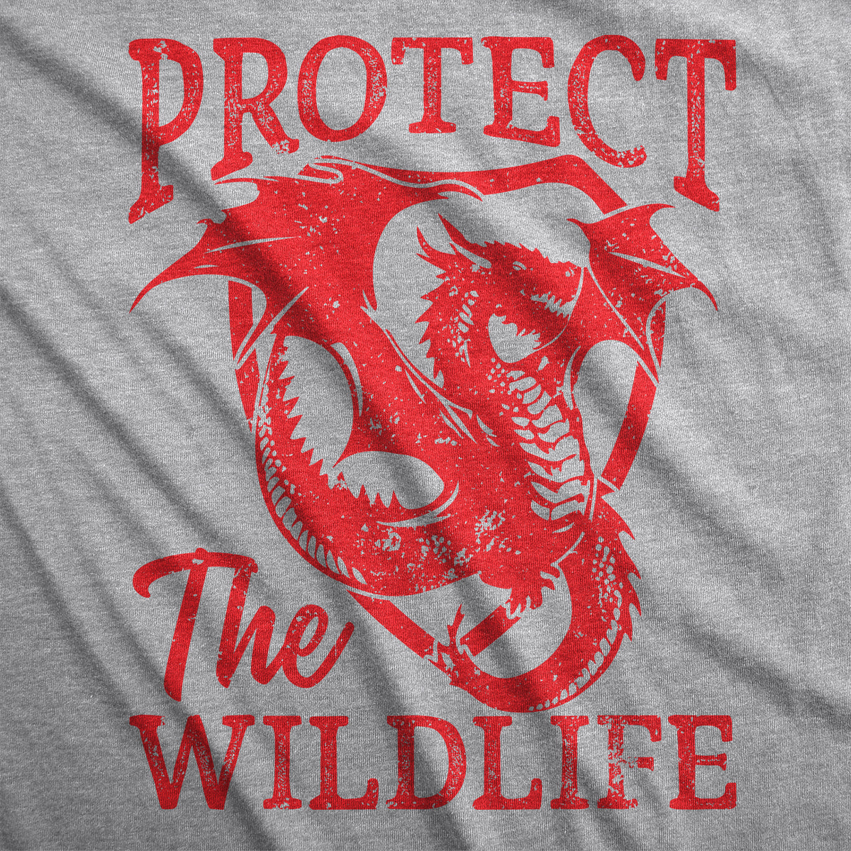 Protect The Wildlife Dragon Men&#39;s T Shirt
