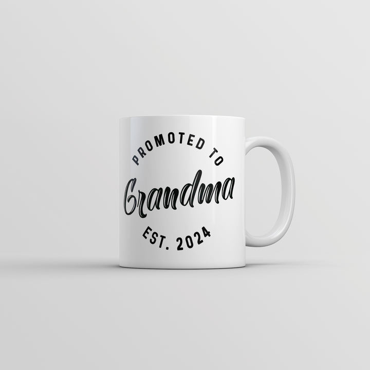 Funny White Promoted To Grandma 20XX Coffee Mug Nerdy Mother's Day Grandmother Tee