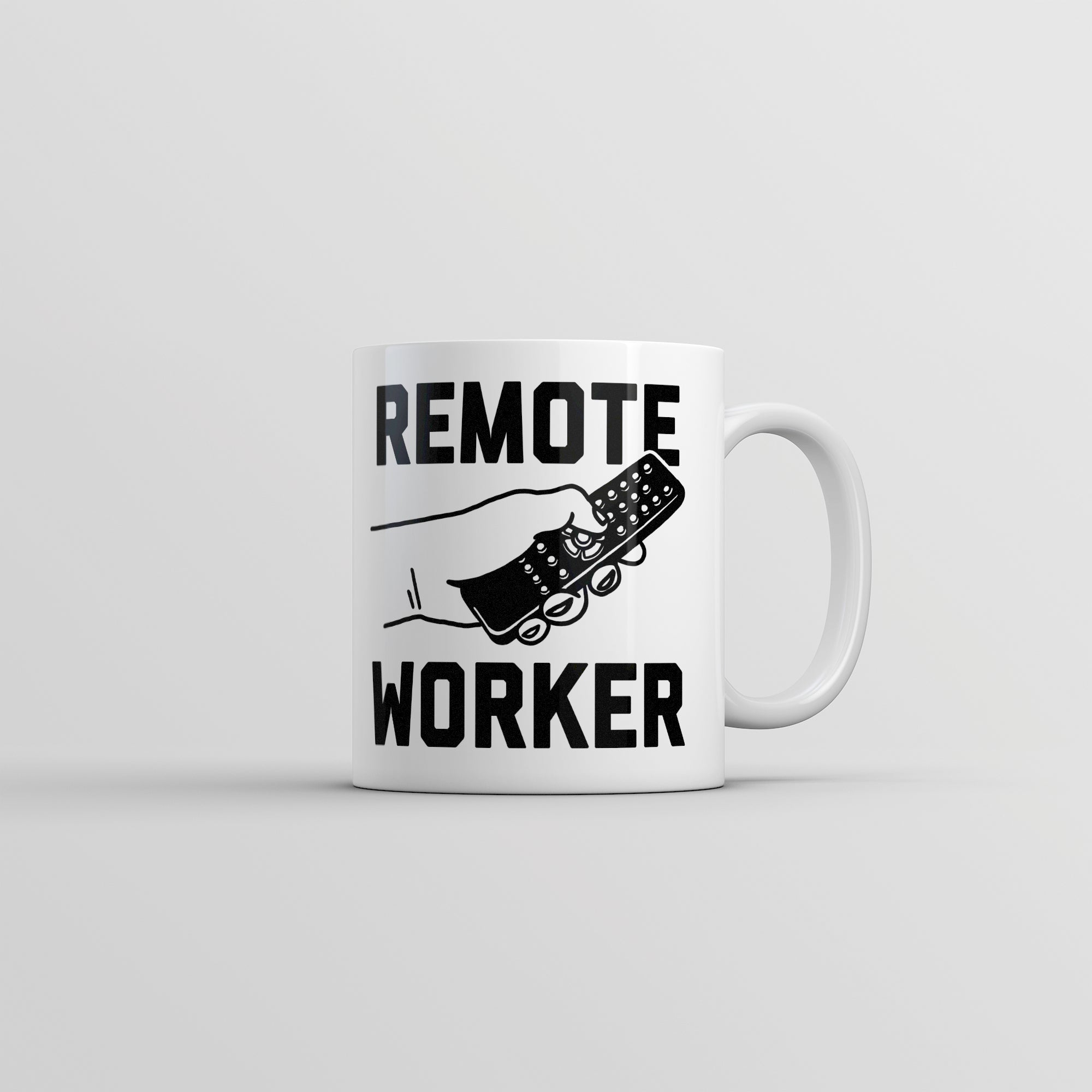 Funny White Remote Worker Coffee Mug Nerdy Sarcastic Tee