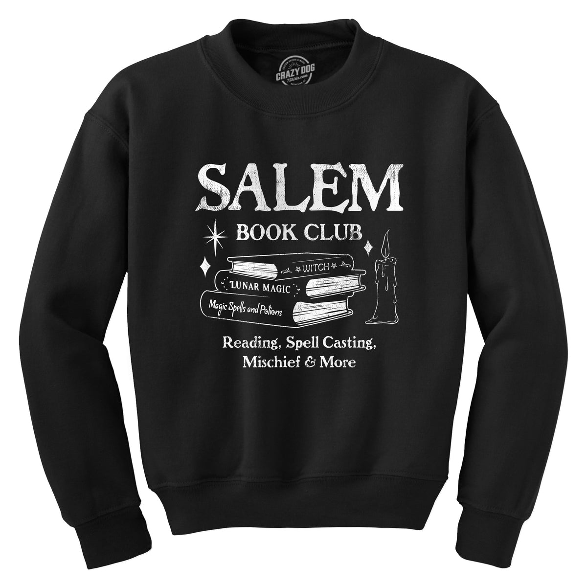 Funny Black - SALEM Salem Book Club Sweatshirt Nerdy Halloween Tee