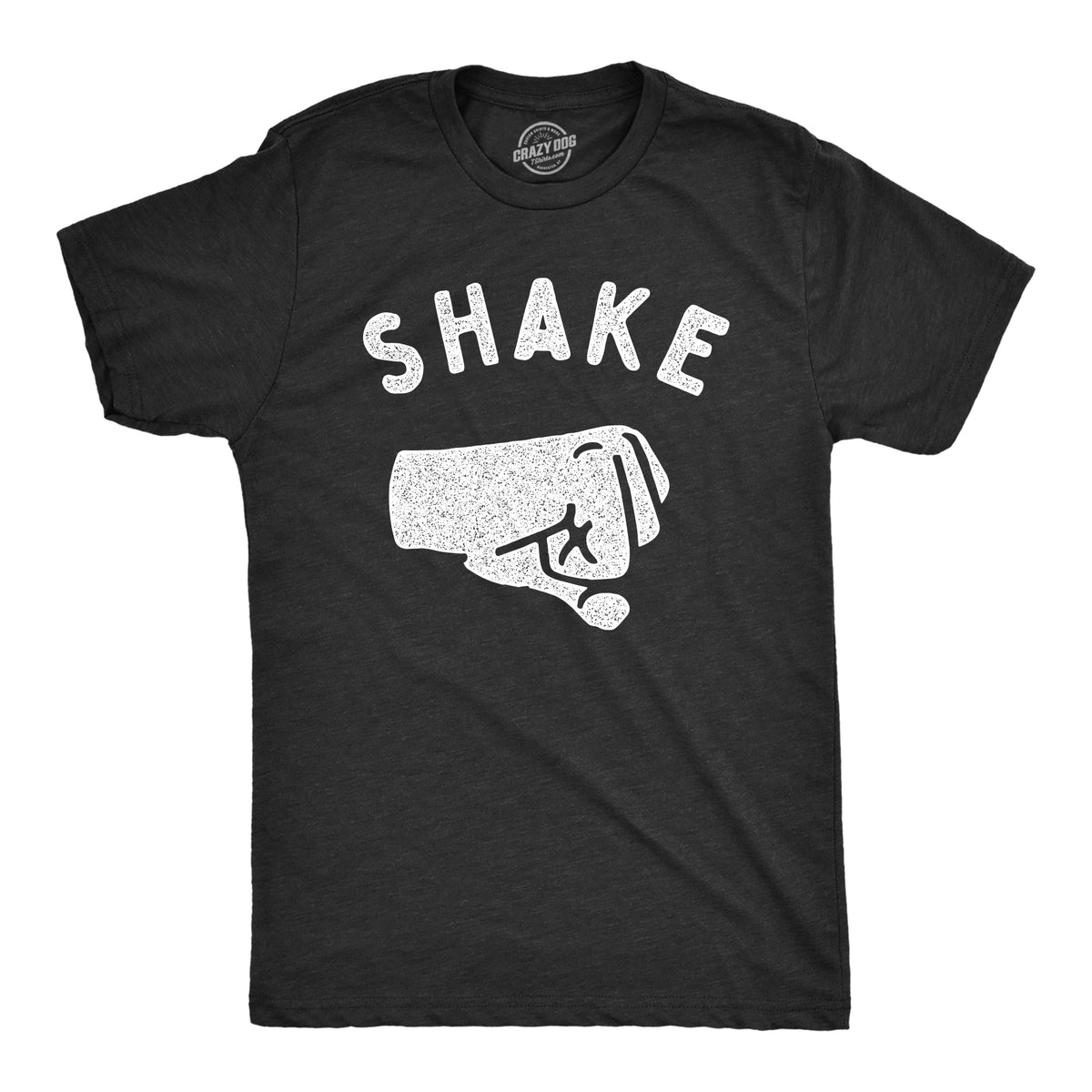 Funny Heather Black - SHAKE Shake Mens T Shirt Nerdy Sarcastic Tee