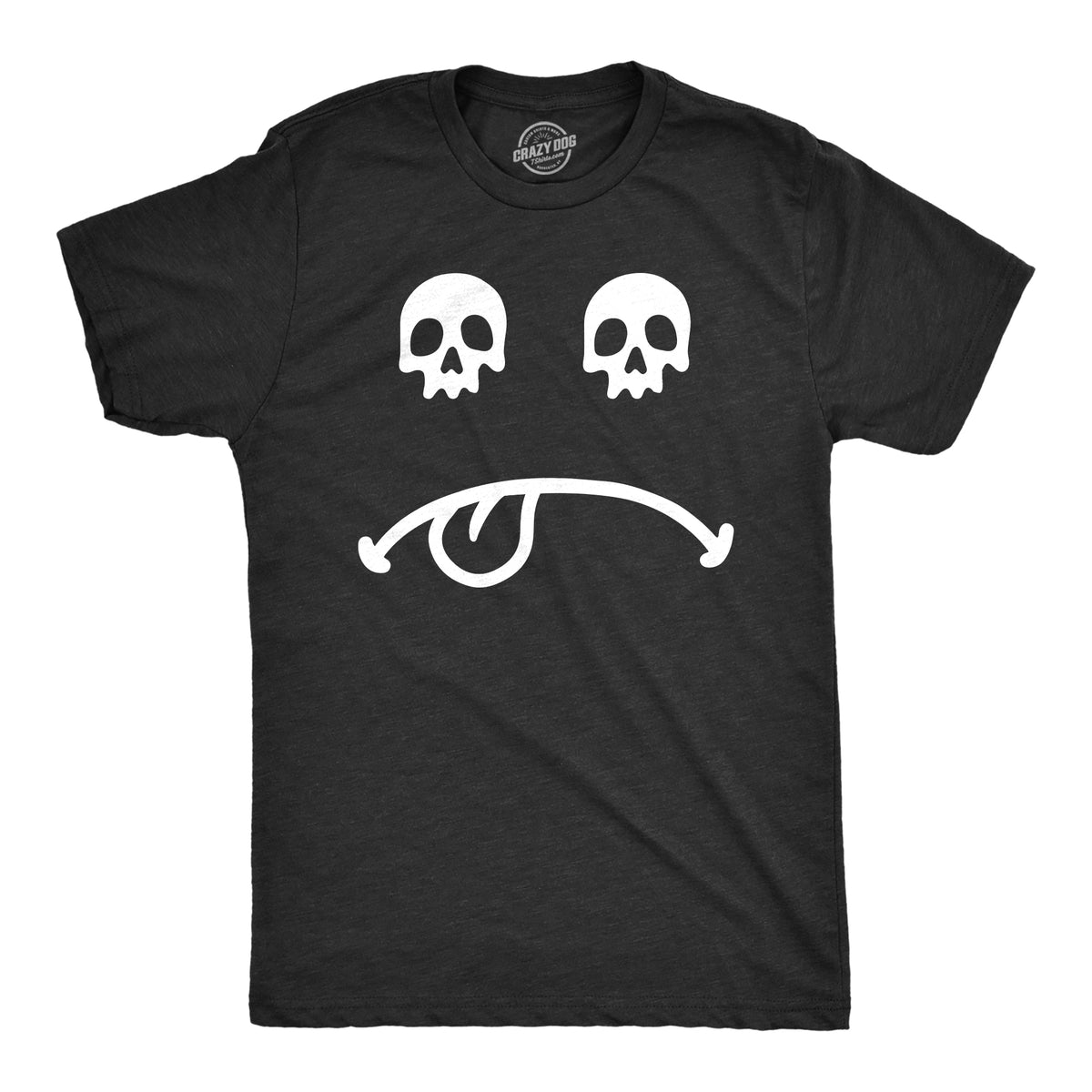 Funny Heather Black - SKULLEYES Skull Eyes Smile Mens T Shirt Nerdy sarcastic Tee