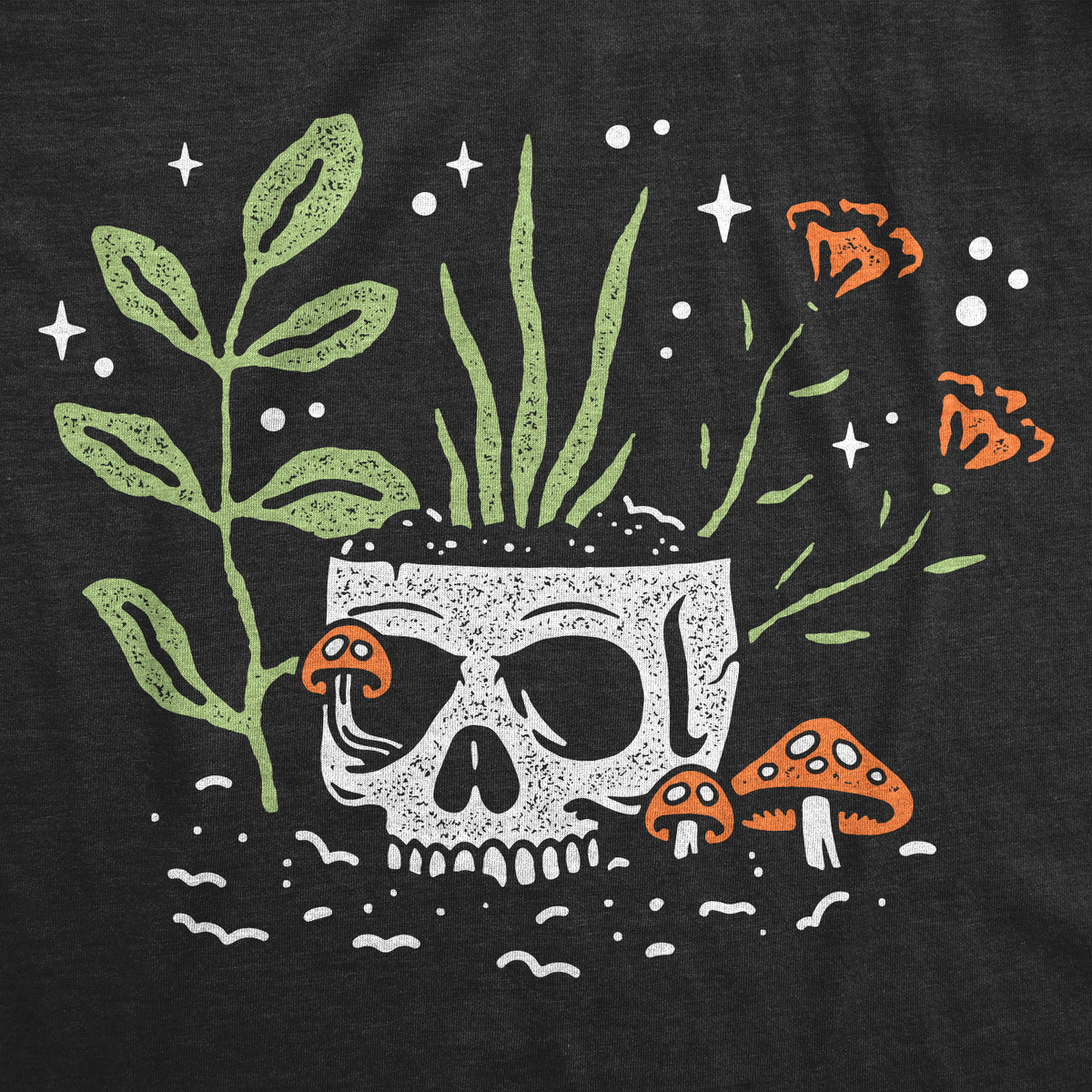 Skull Flowers Men&#39;s T Shirt