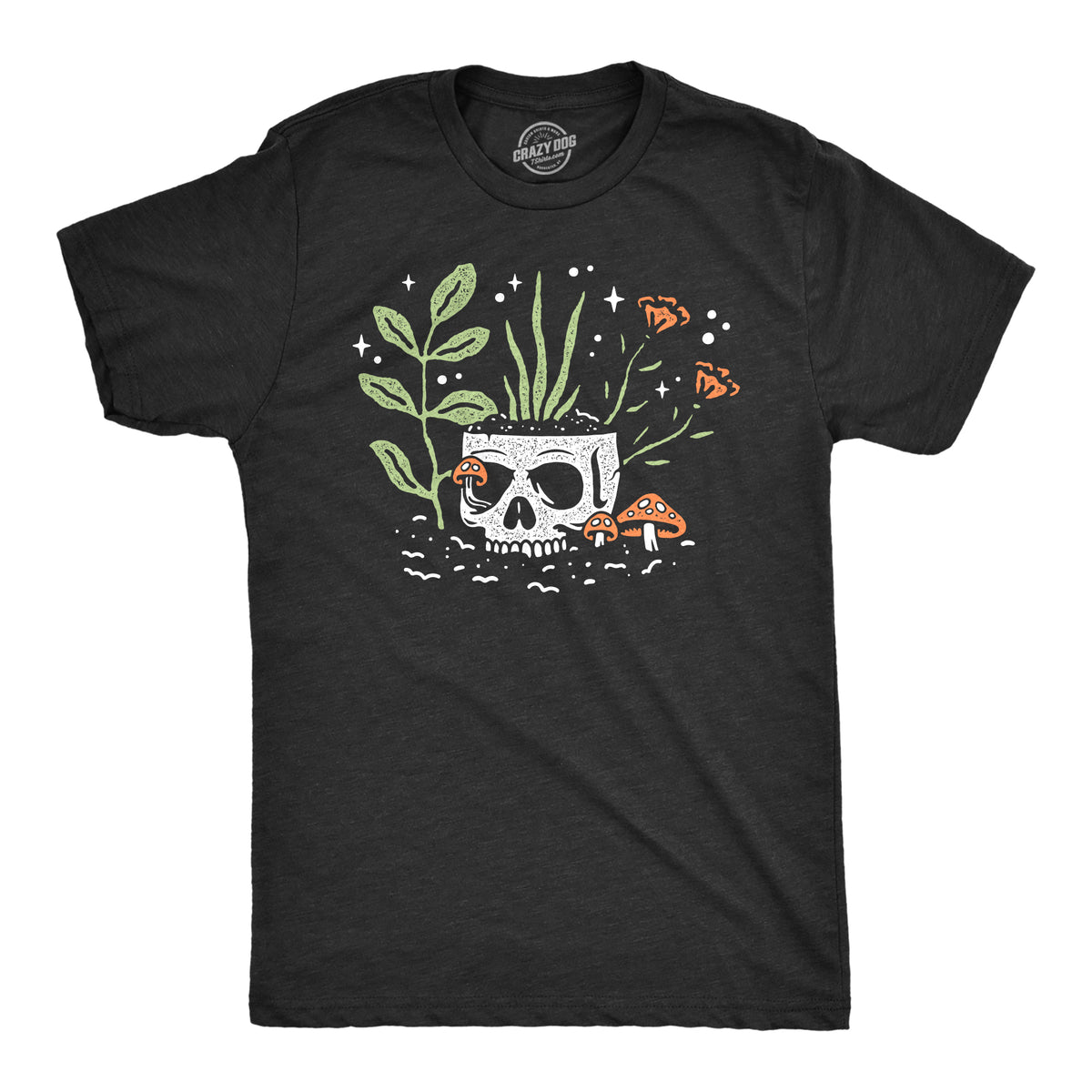 Funny Heather Black - SKULLFLOWERS Skull Flowers Mens T Shirt Nerdy Sarcastic Tee