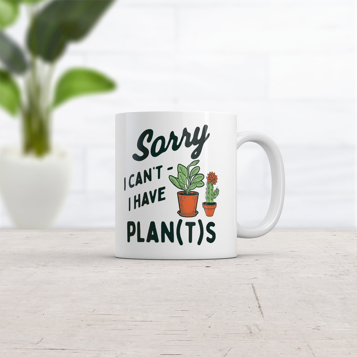 Sorry I Cant I Have Plants Mug