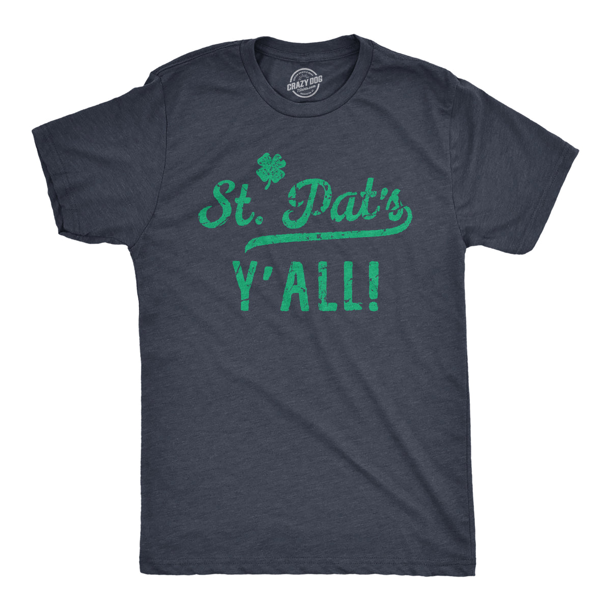 Funny Heather Navy - Pats Yall St Pats Yall Mens T Shirt Nerdy Saint Patrick&#39;s Day Tee