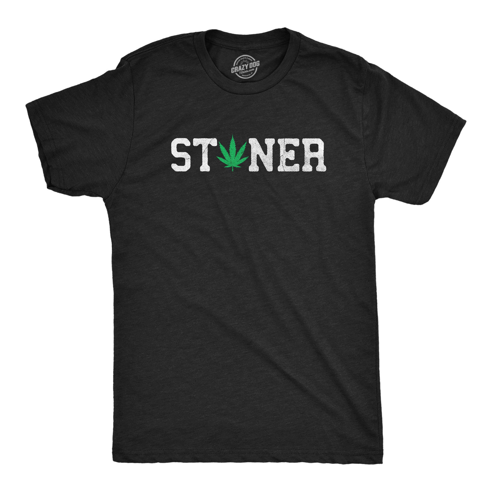 Funny Heather Black - STONER Stoner Mens T Shirt Nerdy 420 Tee
