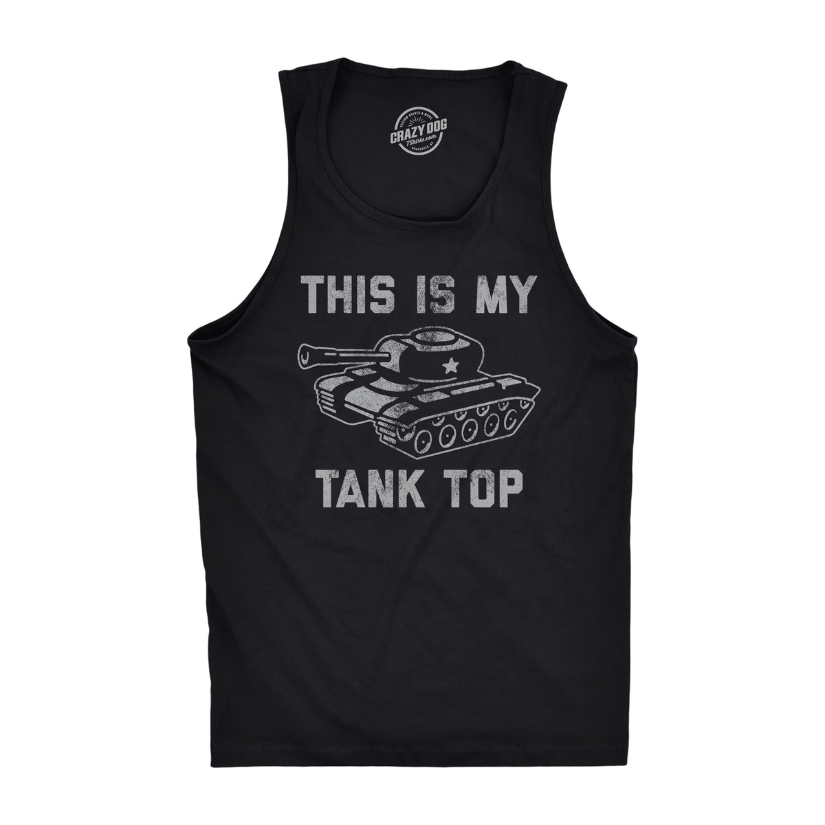 Funny Heather Black - Tank Top This Is My Tank Top Mens Tank Top Nerdy Sarcastic Tee