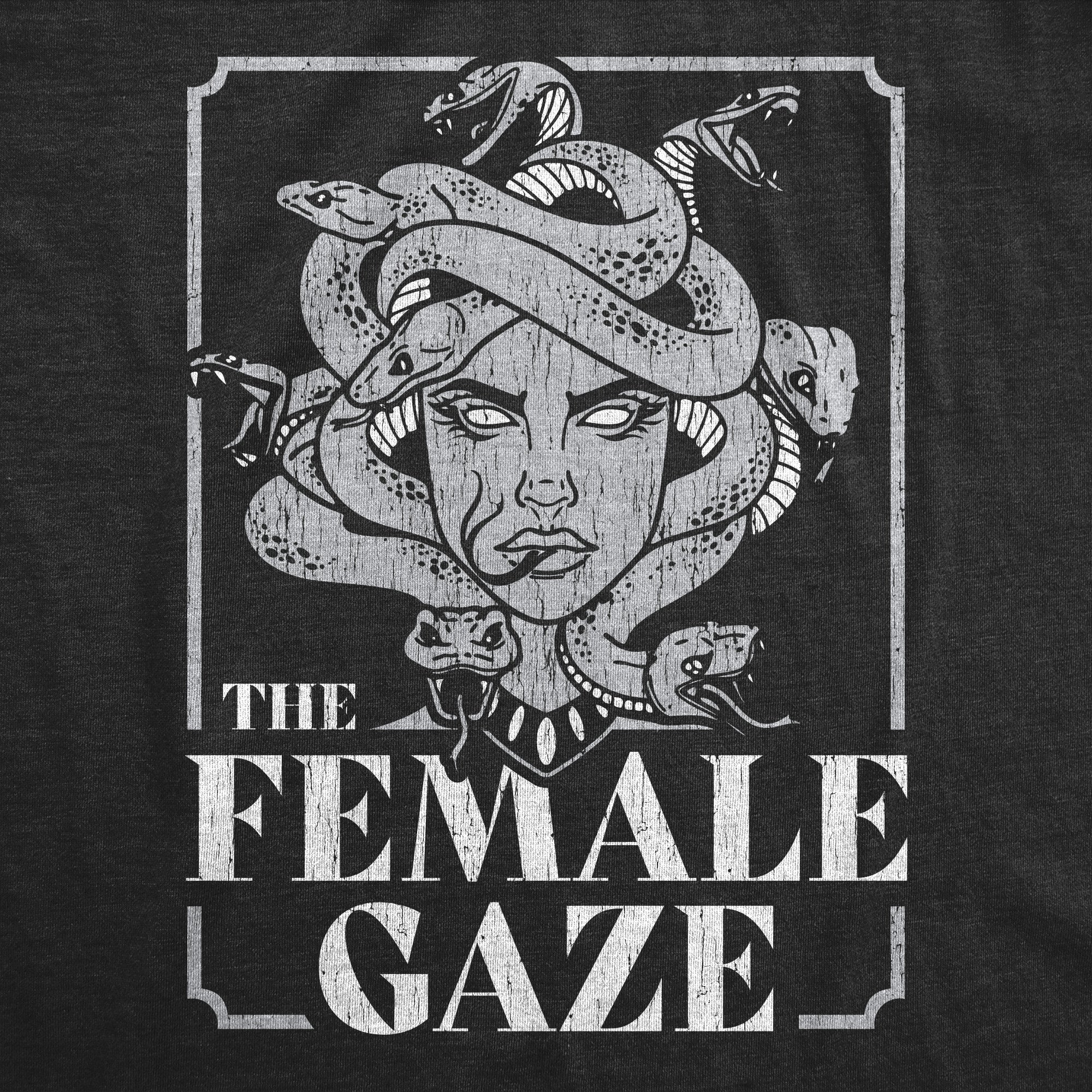 Funny Heather Black - GAZE The Female Gaze Mens T Shirt Nerdy Sarcastic Tee