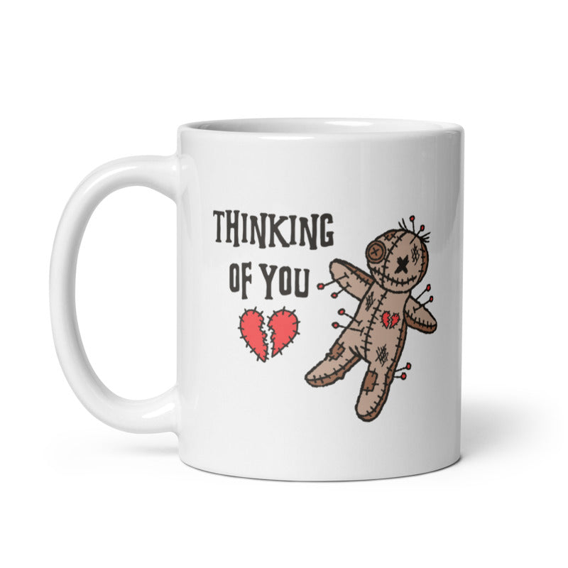 Funny White Thinking Of You Coffee Mug Nerdy Sarcastic Tee