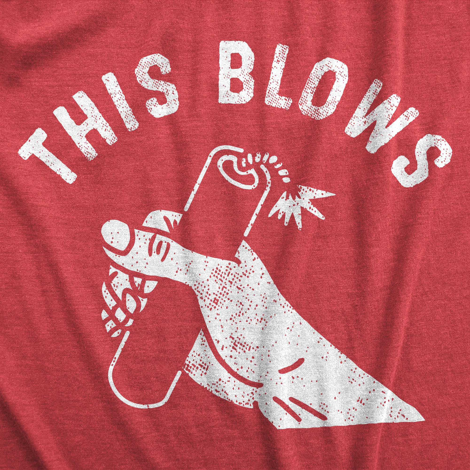 Funny Heather Red - BLOWS This Blows Mens T Shirt Nerdy Fourth of July Sarcastic Tee