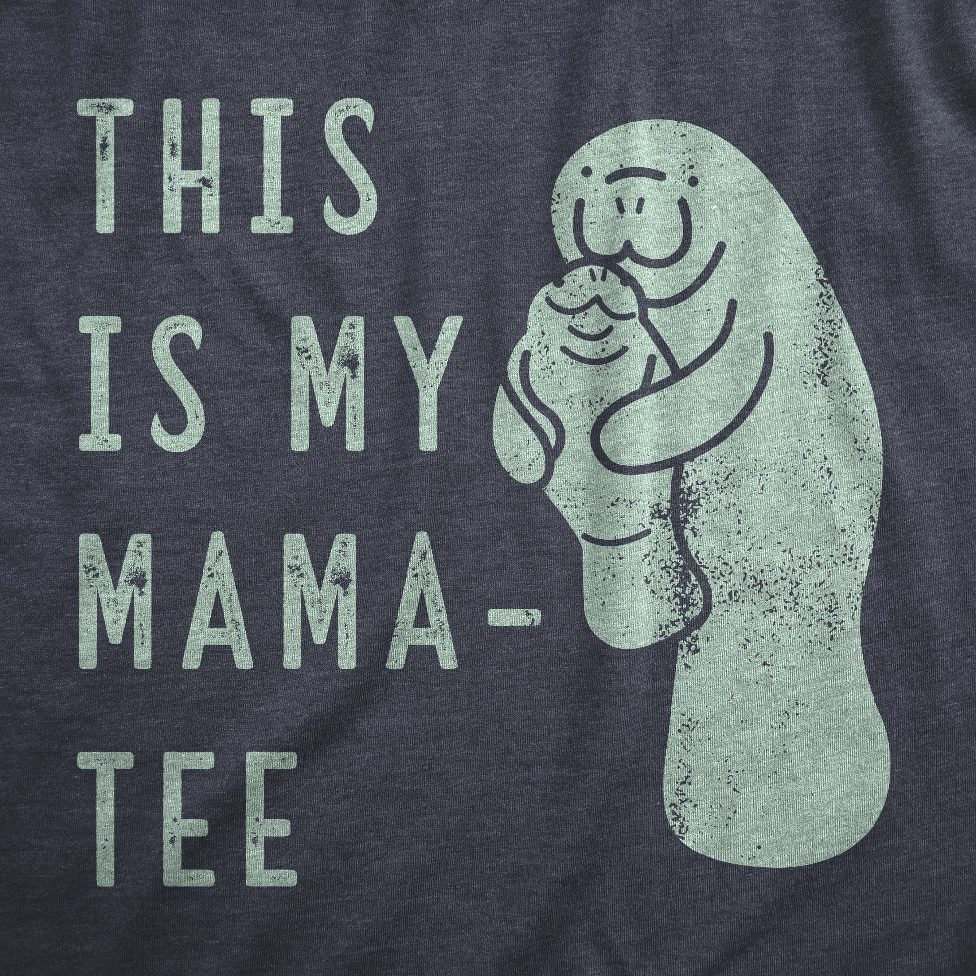 Funny Heather Navy - MAMATEE This Is My Mama Tee Maternity T Shirt Nerdy Animal Tee
