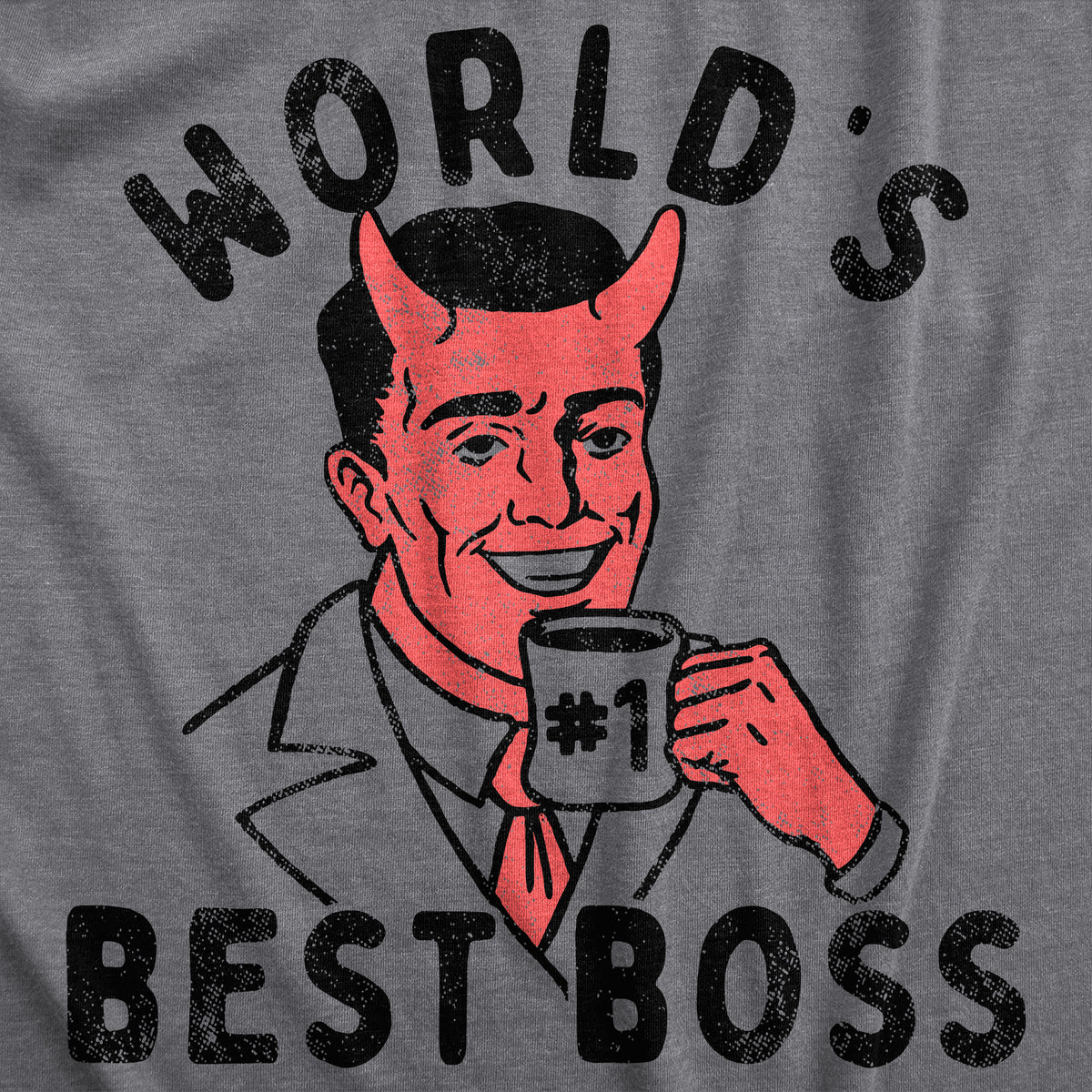 Worlds Best Boss Devil Men&#39;s Tshirt