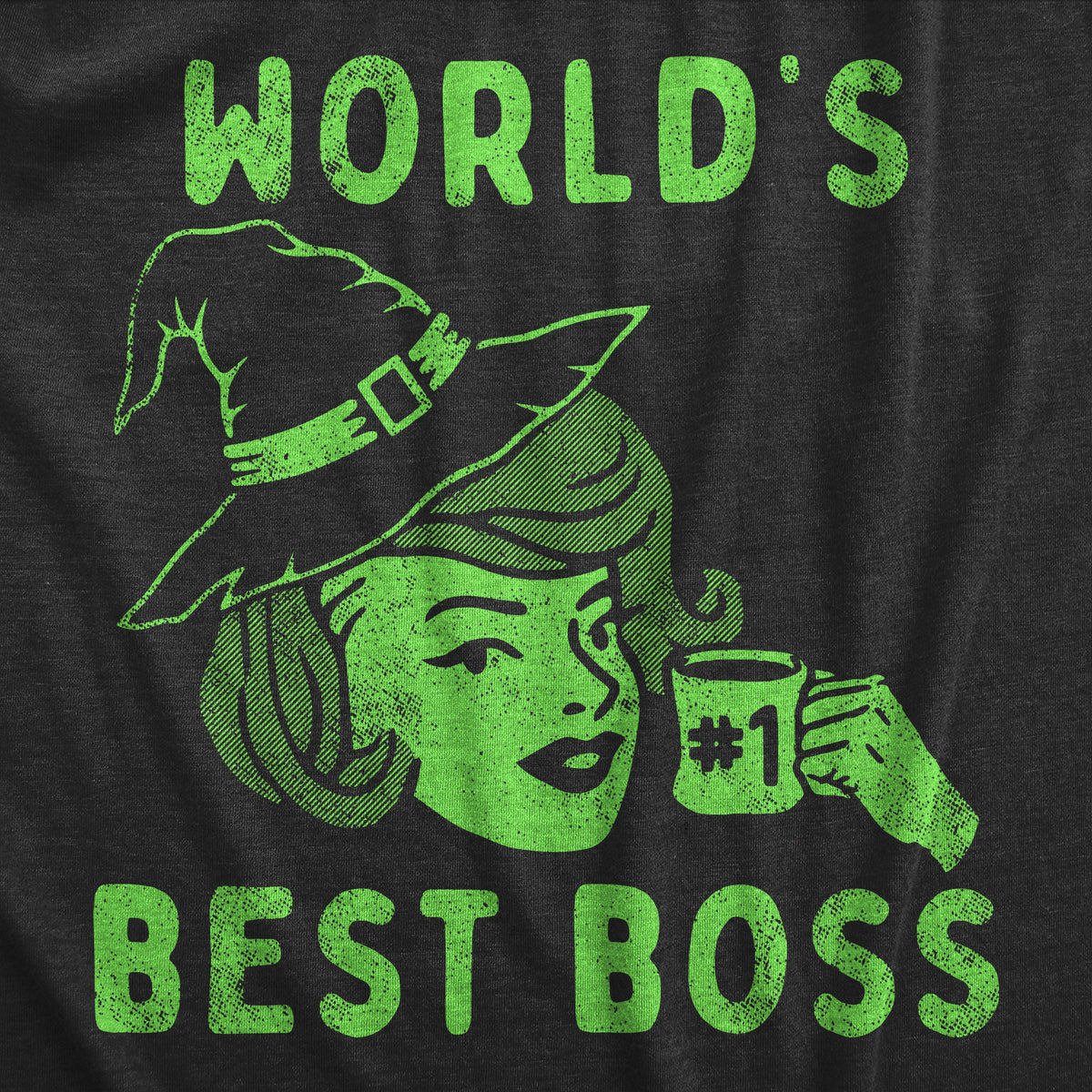 Worlds Best Boss Witch Women&#39;s Tshirt