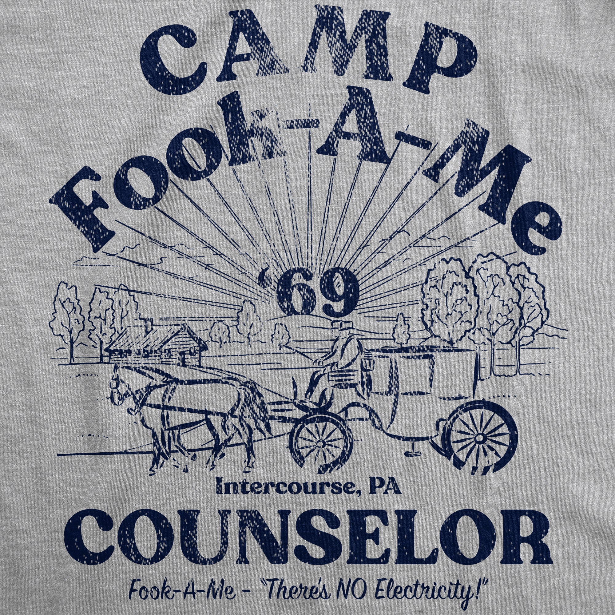 Funny Light Heather Grey - Camp Fook A Me Camp Fook A Me Mens T Shirt Nerdy Sarcastic Tee