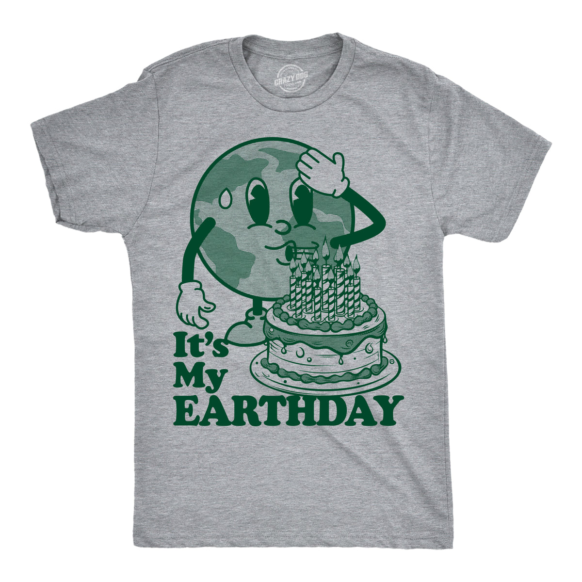 Funny Light Heather Grey - Its My Earthday Its My Earth Day Mens T Shirt Nerdy Earth sarcastic Tee