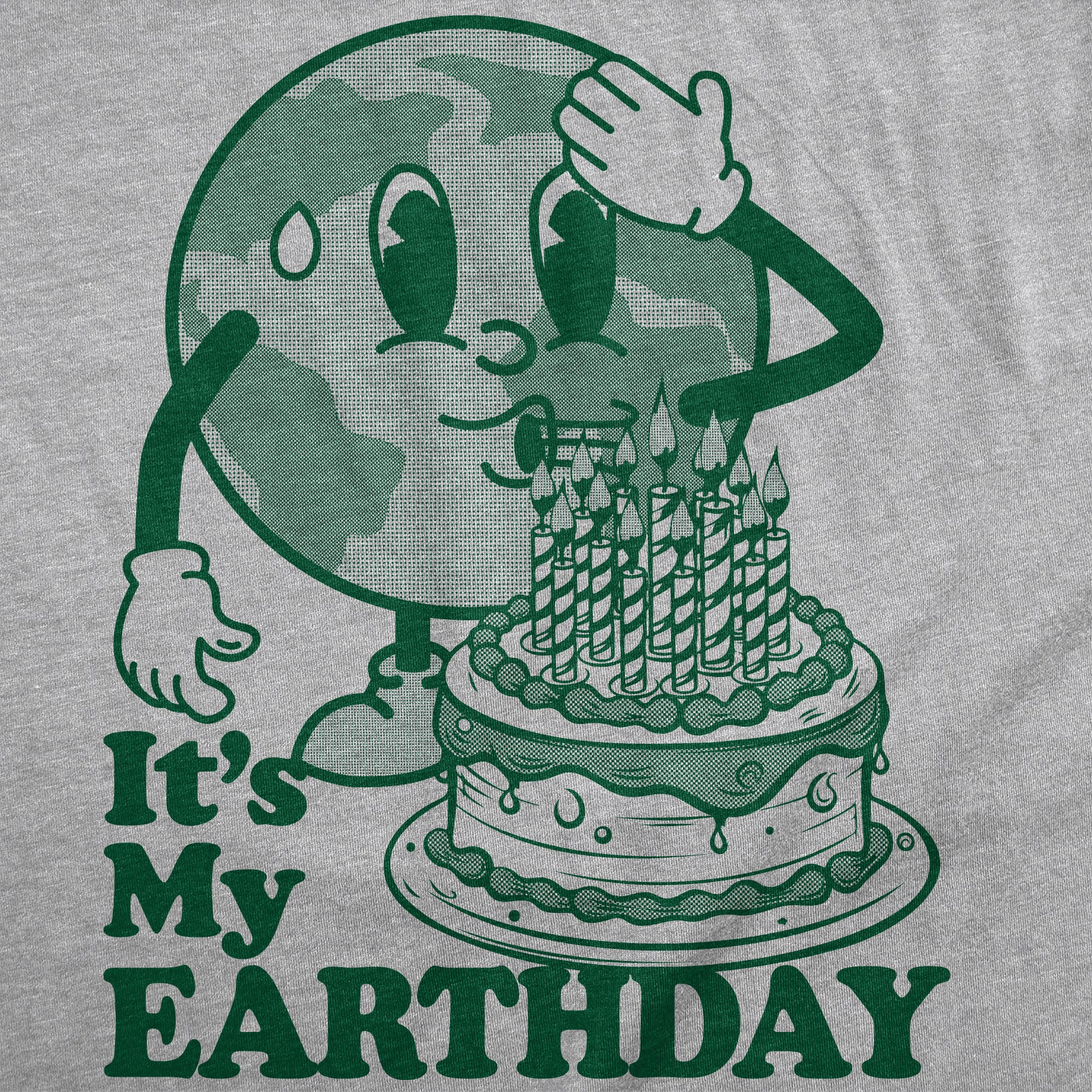 Funny Light Heather Grey - Its My Earthday Its My Earth Day Mens T Shirt Nerdy Earth sarcastic Tee