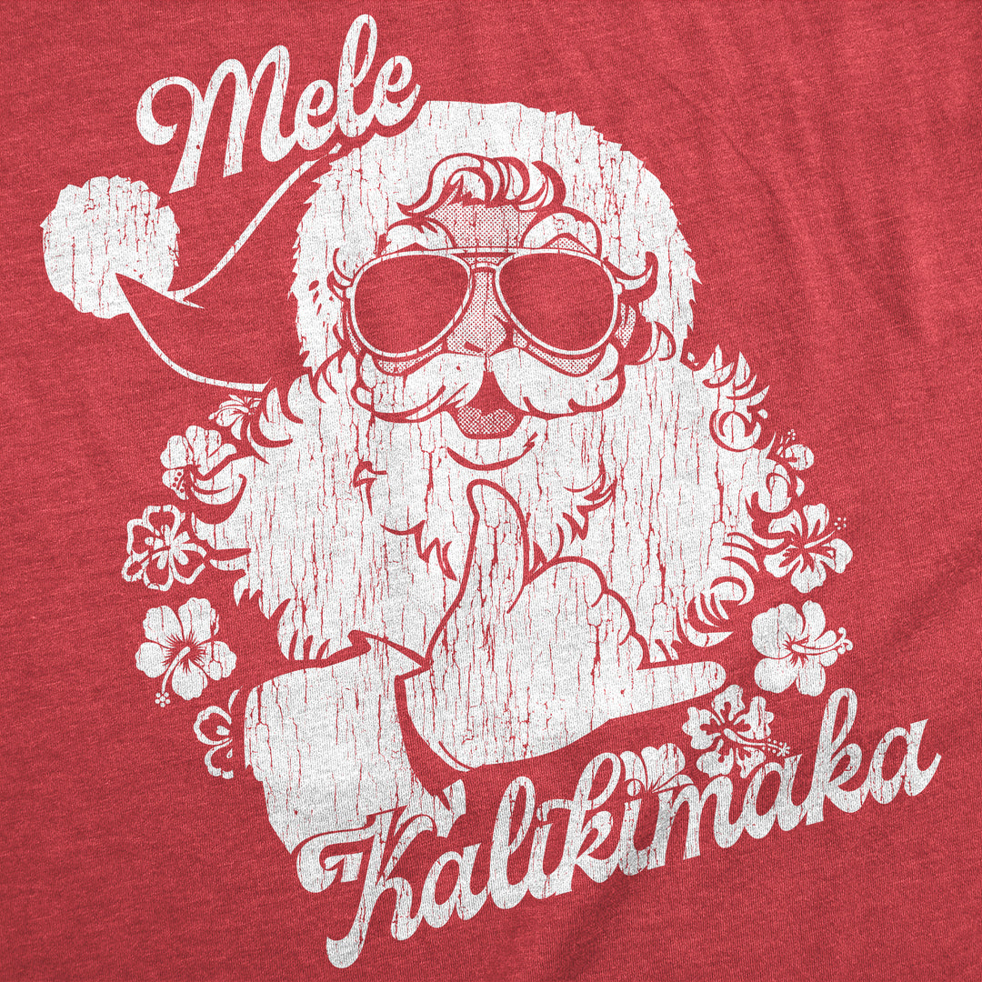 Mele Kalikimaka Santa Men's T Shirt