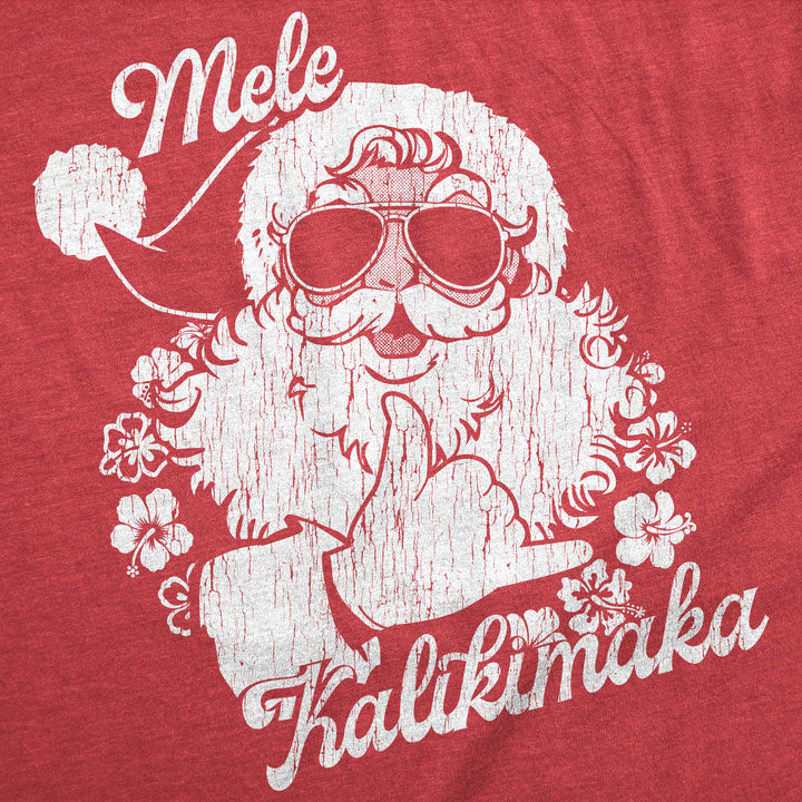 Mele Kalikimaka Santa Men's T Shirt