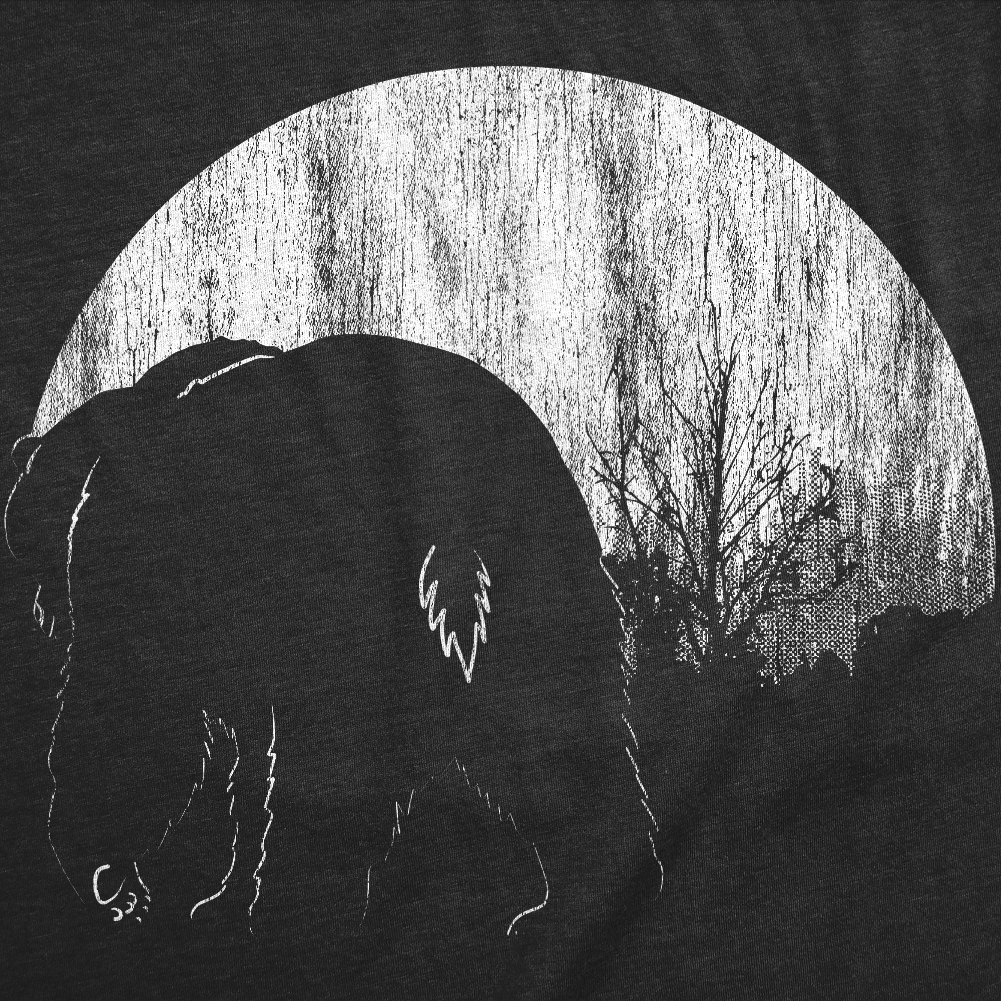Funny Heather Black - Moon Bear Moon Bear Womens T Shirt Nerdy Animal Tee