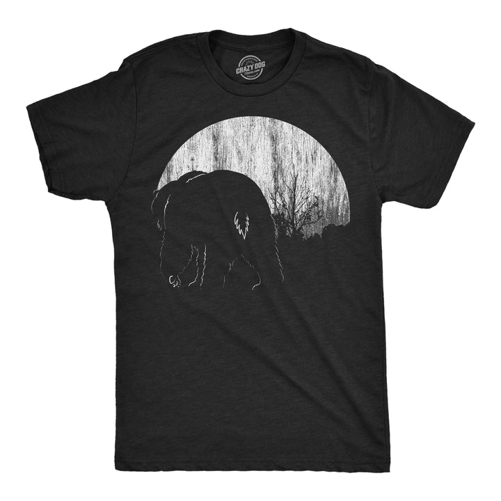 Funny Heather Black - Moon Bear Moon Bear Mens T Shirt Nerdy Animal Tee