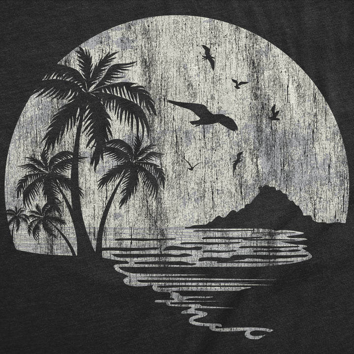 Moon Beach Men's T Shirt