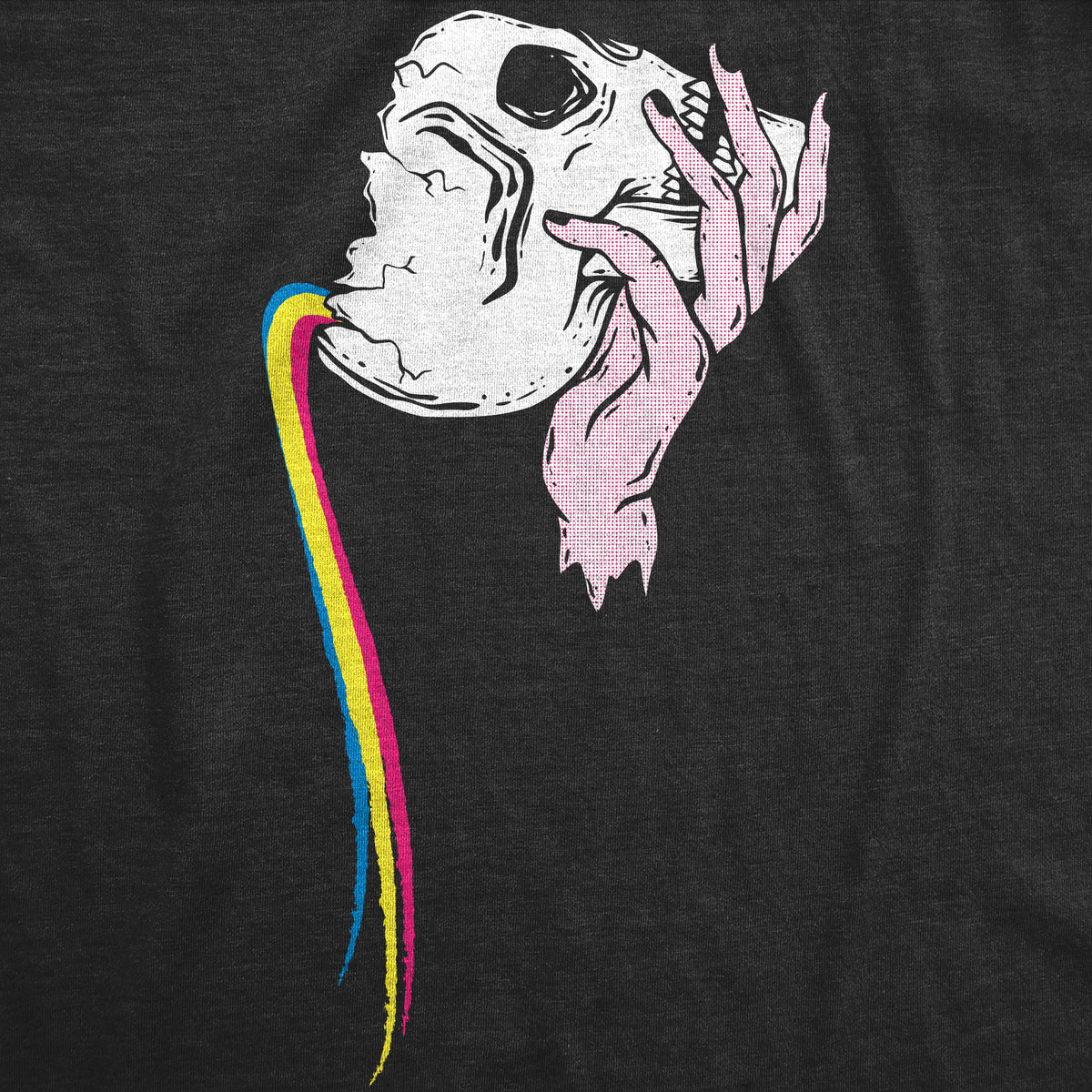 Pouring Rainbow Skull Women&#39;s T Shirt